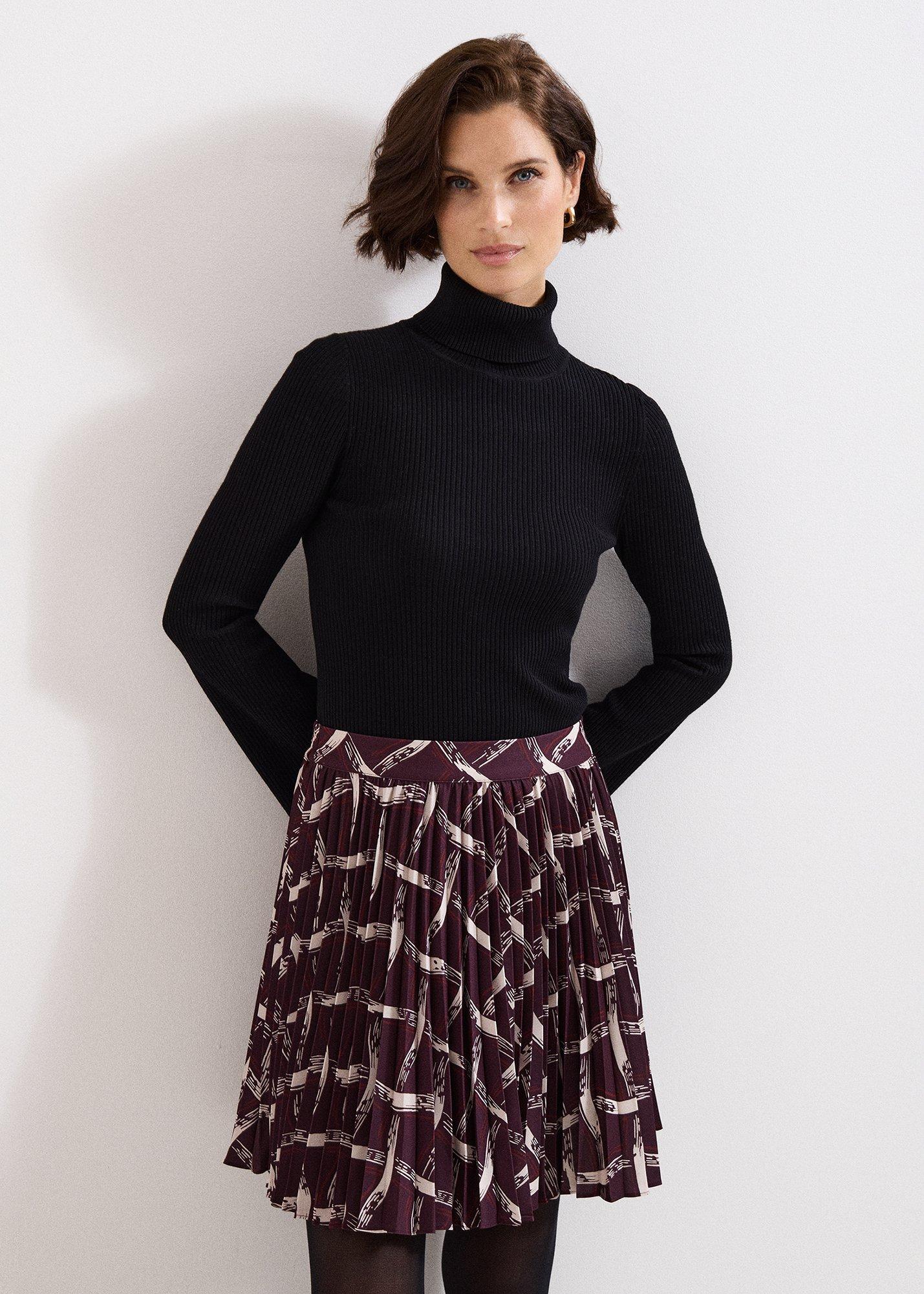${product-id}- Mairi Mini Skirt-Dark Red-${view-type}