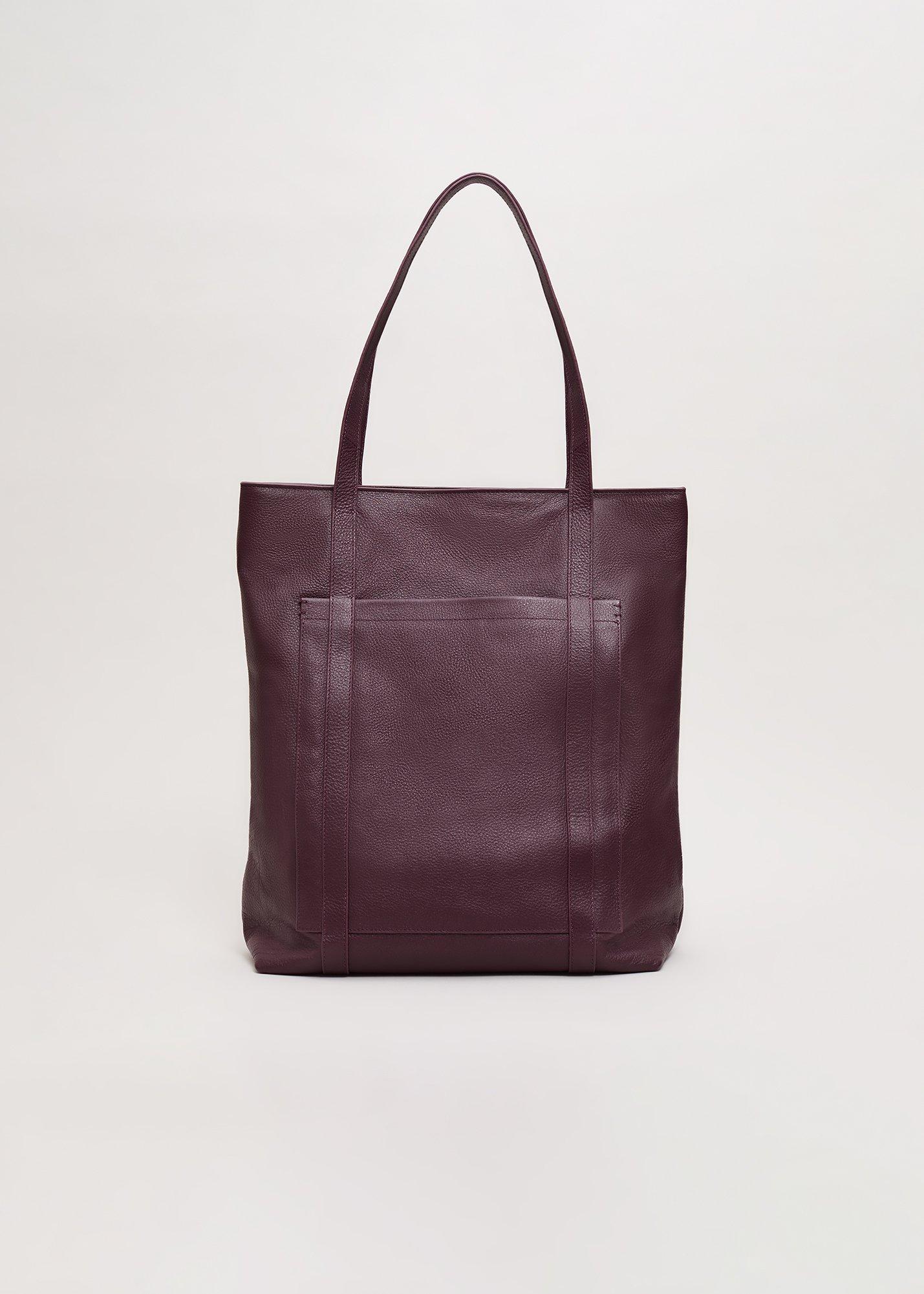 Leather Shopper Tote