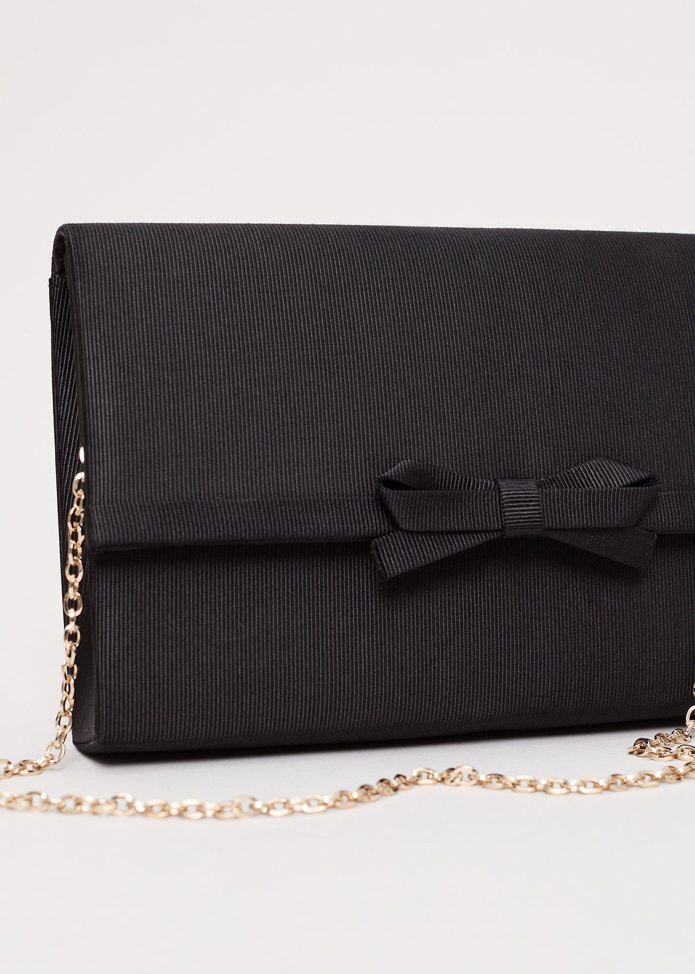 ${product-id}-Grosgrain Bow Clutch-Black-${view-type}