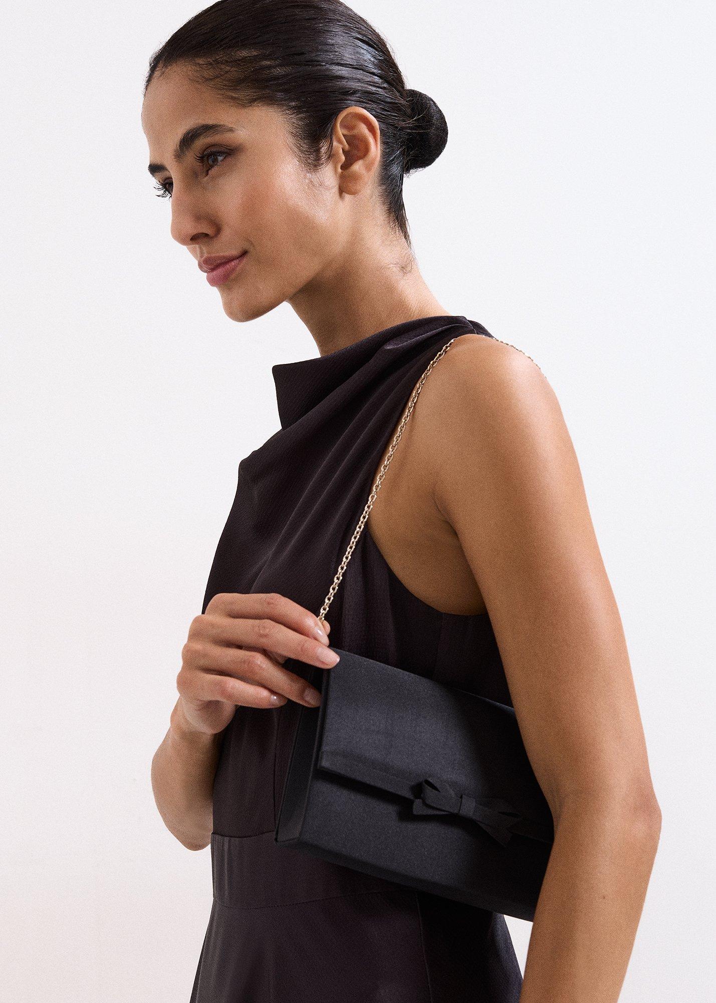 ${product-id}-Grosgrain Bow Clutch-Black-${view-type}