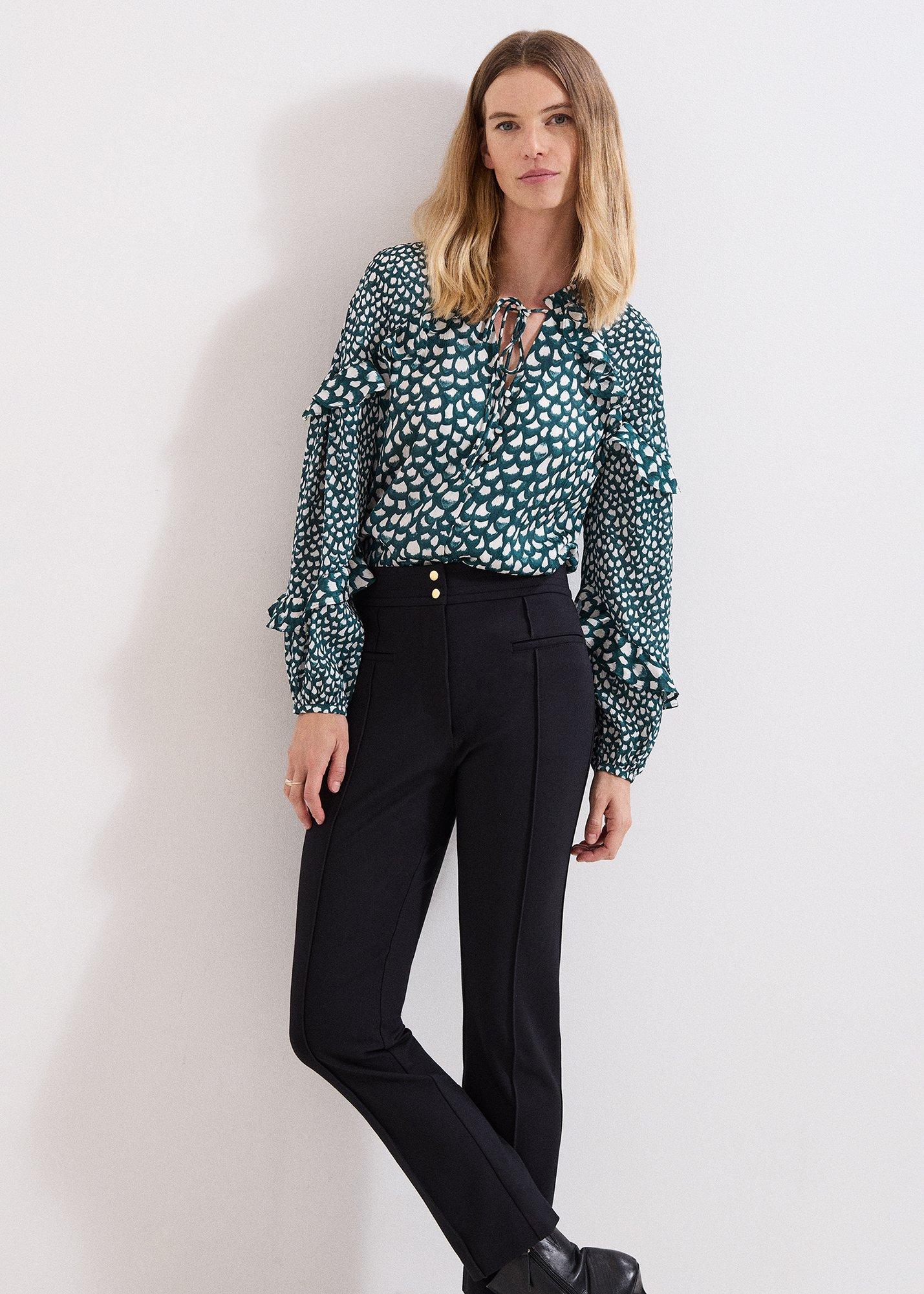 ${product-id}-Keri Ponte Zip Hem Slim Trouser-Black-${view-type}