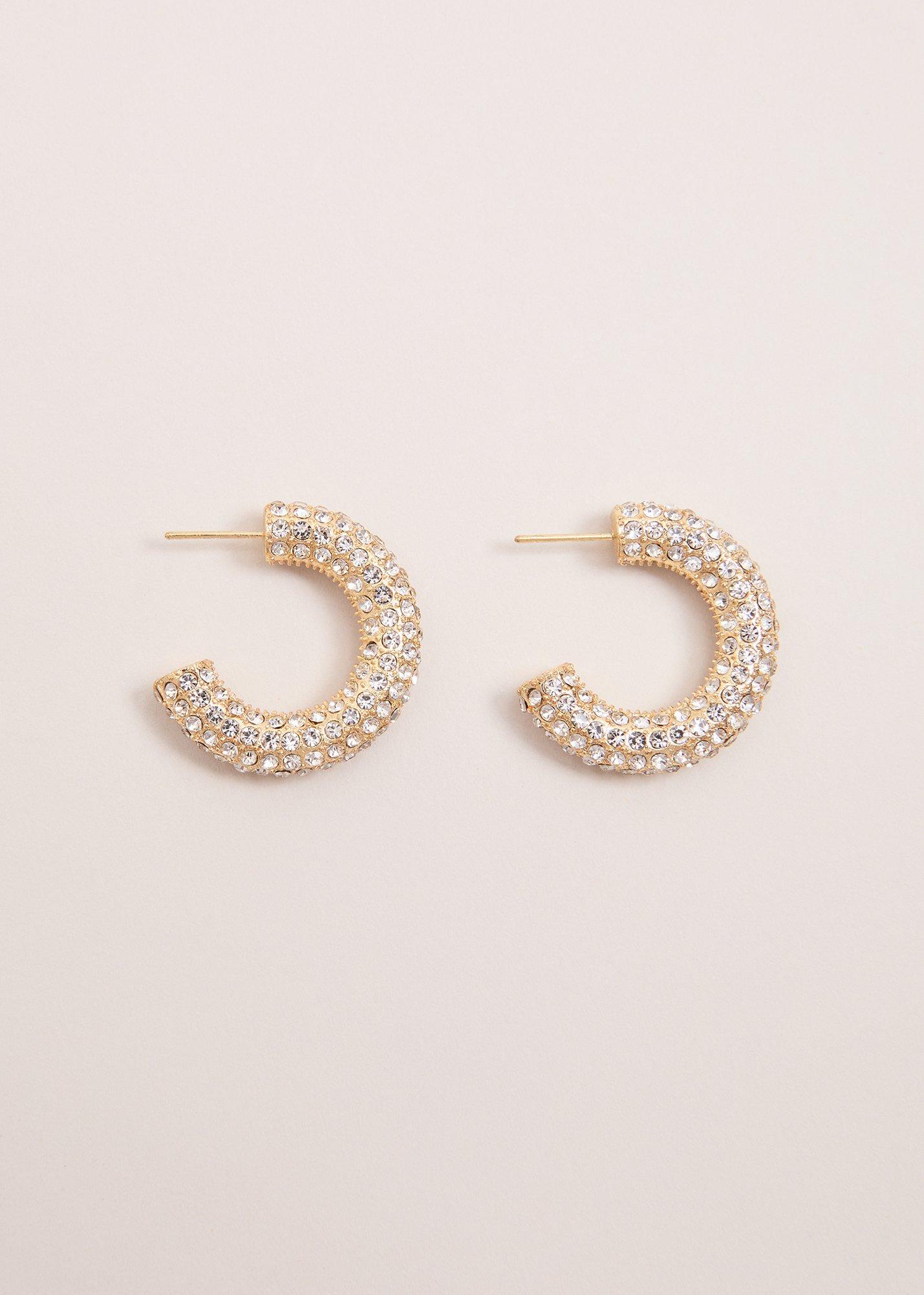 Sparkle Hoop Earring