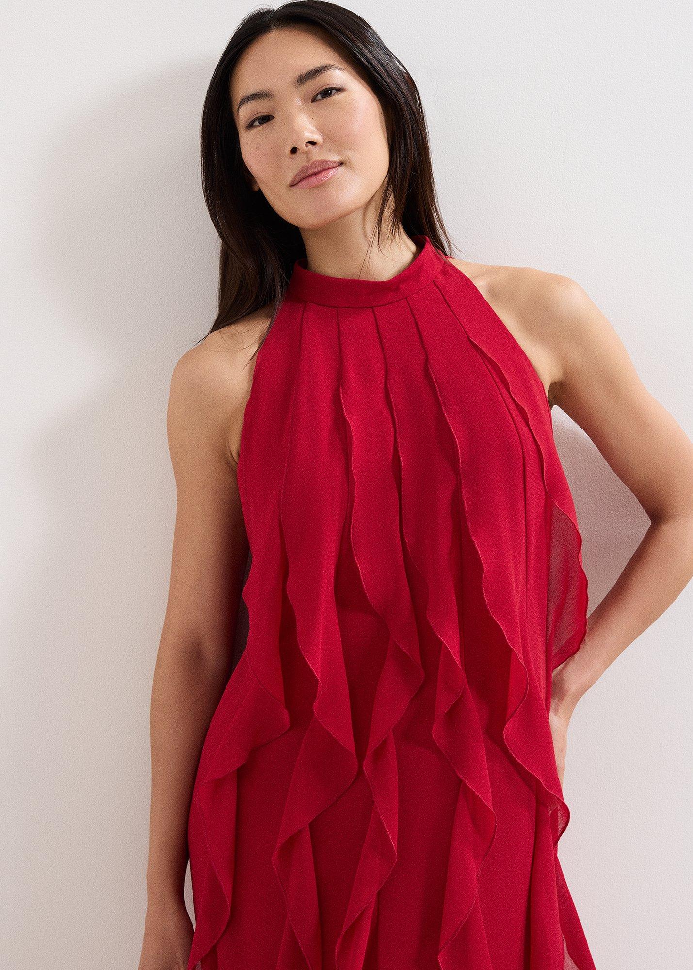 Helena Red Maxi Dress