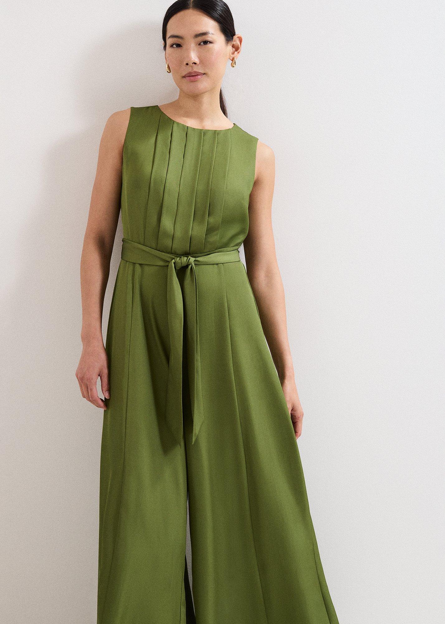 Janine Green Wide Leg Jumpsuit