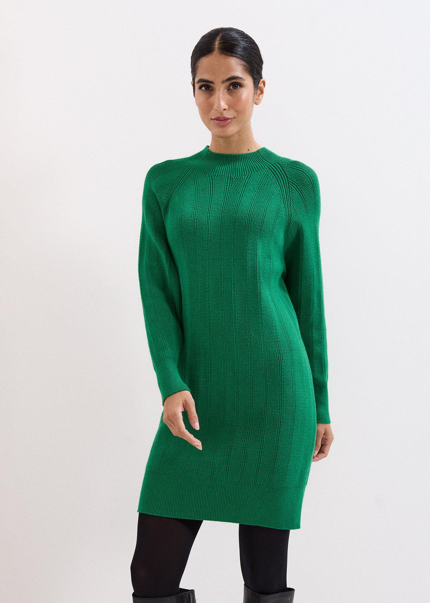 Eleana Green Knit Dress