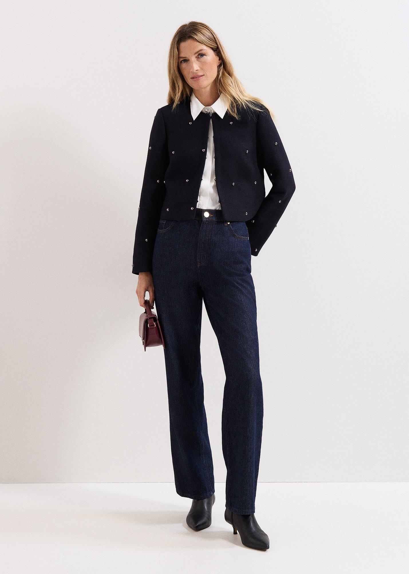 ${product-id}- Rue Cropped Jacket-Black-${view-type}