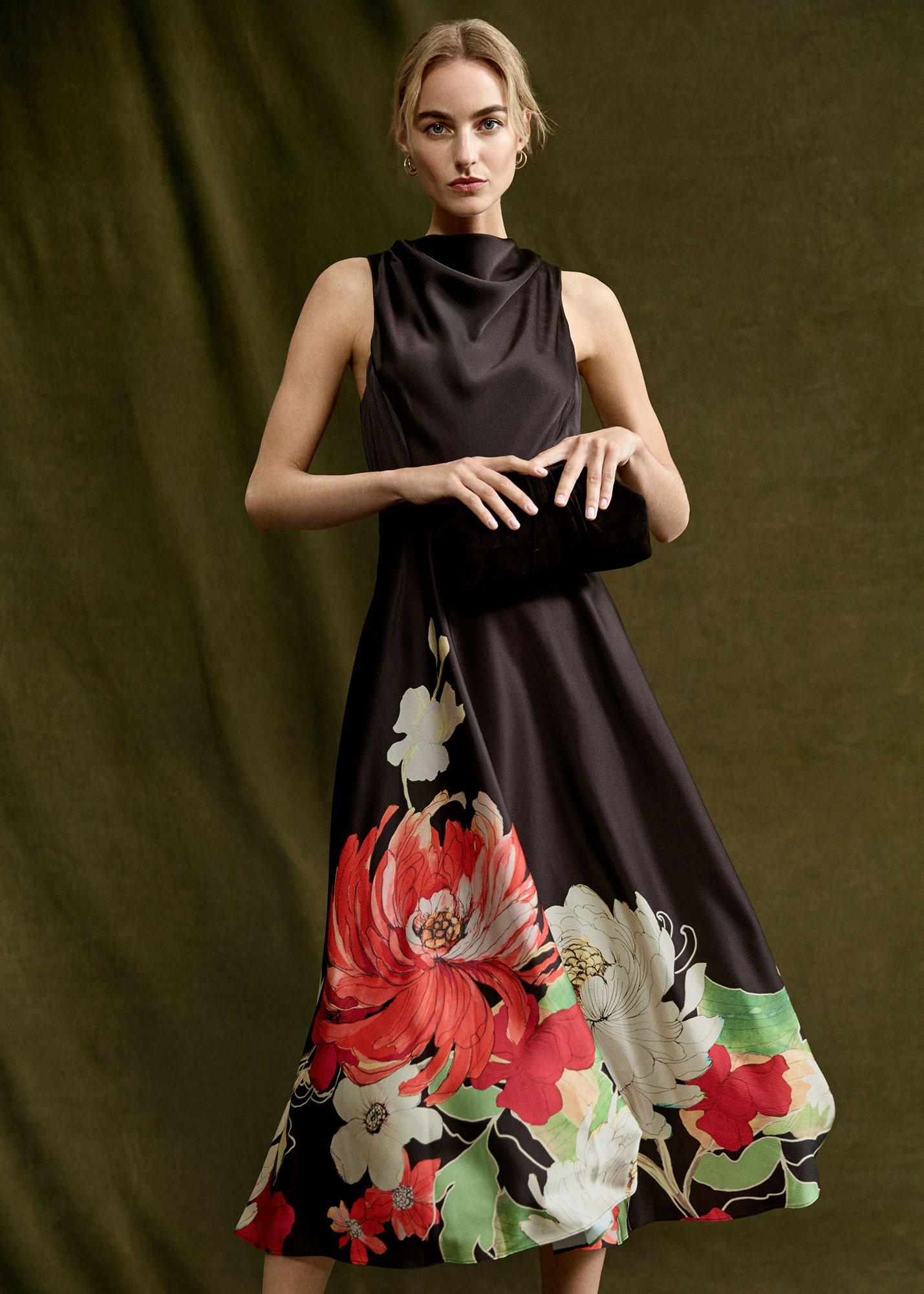 Cheryl Printed Midi Dress