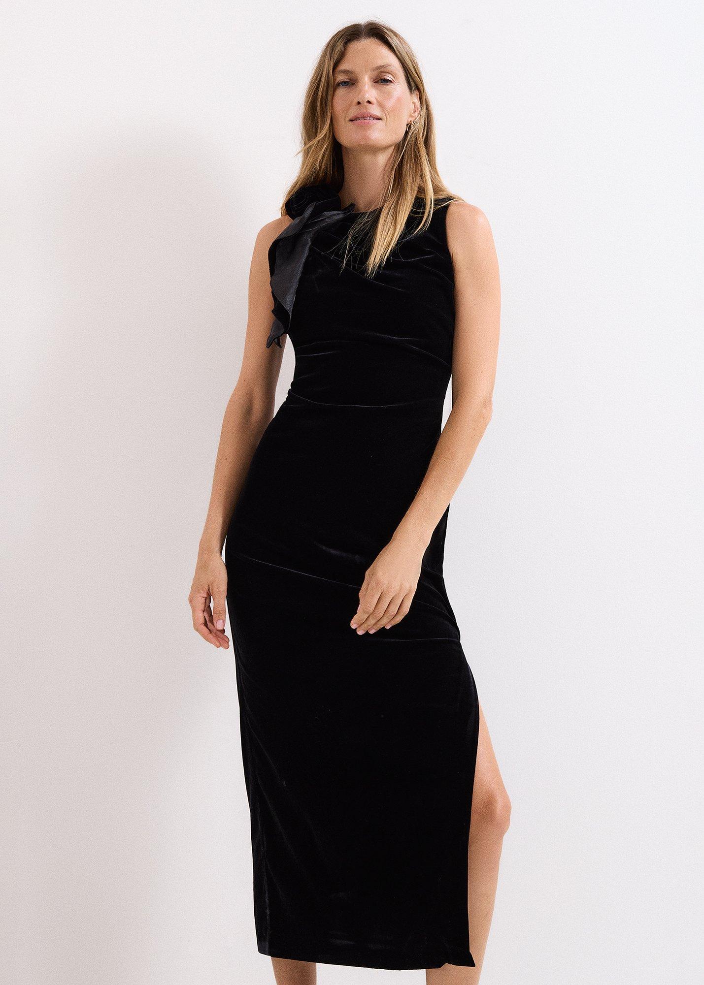 ${product-id}-Melony Velvet Dress-Black-${view-type}