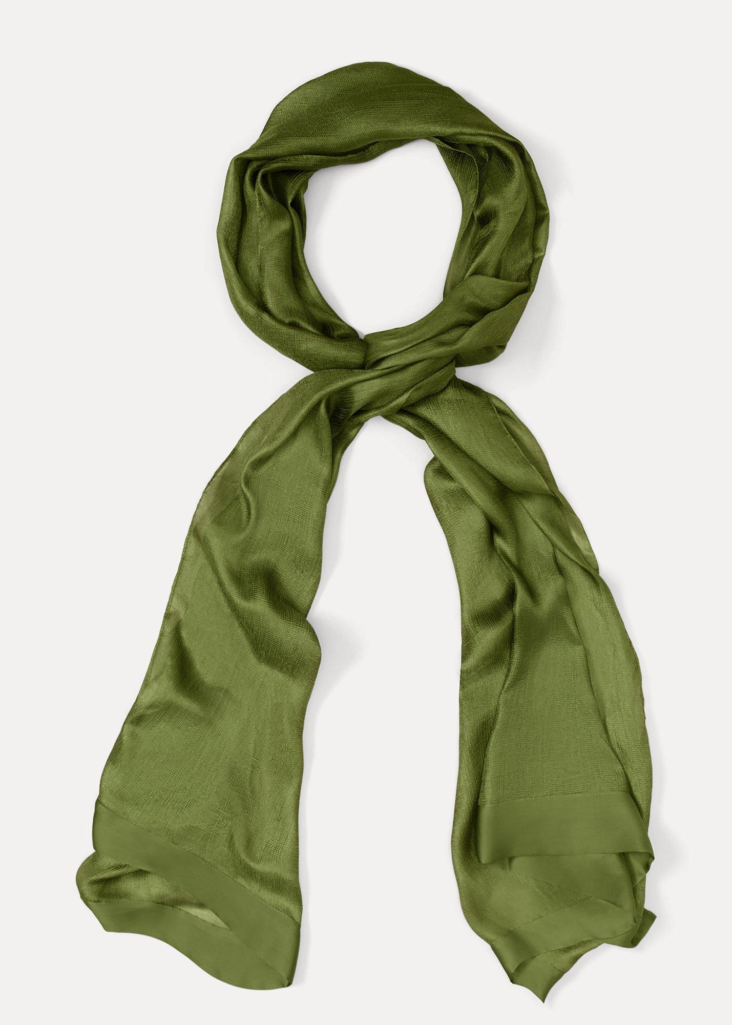${product-id}-Satin Trim Scarf-Green-${view-type}