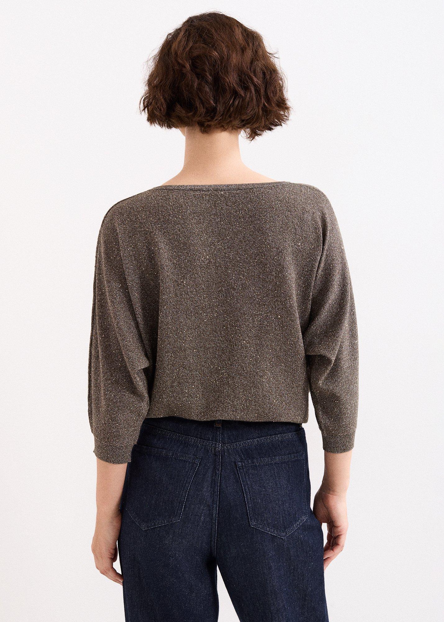Cristine Batwing Sequin Knitted Jumper