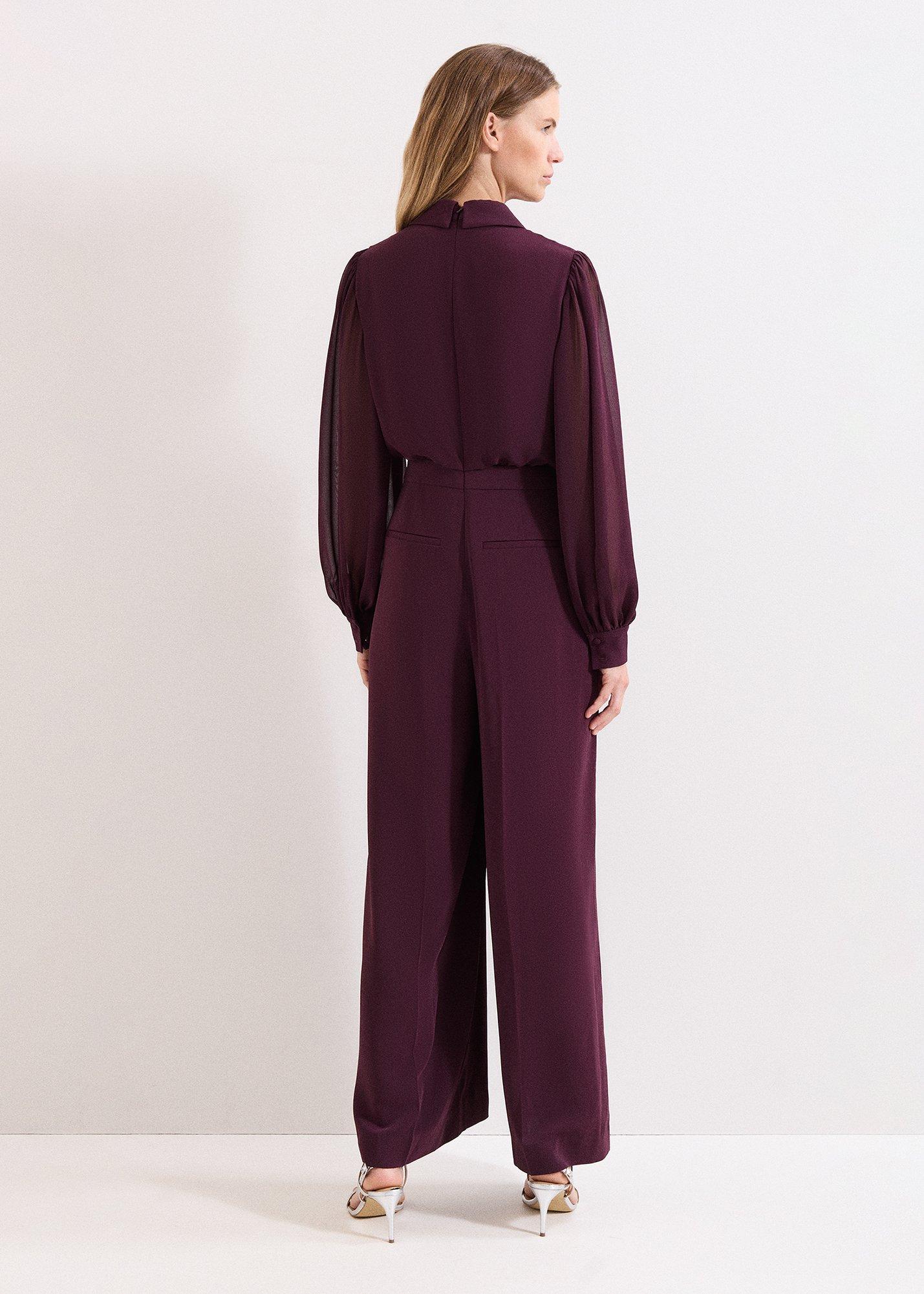Emily Burgundy Jumpsuit