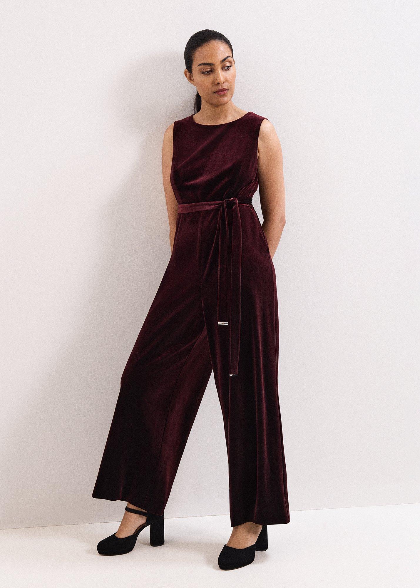 Petite Marta Velvet Jumpsuit