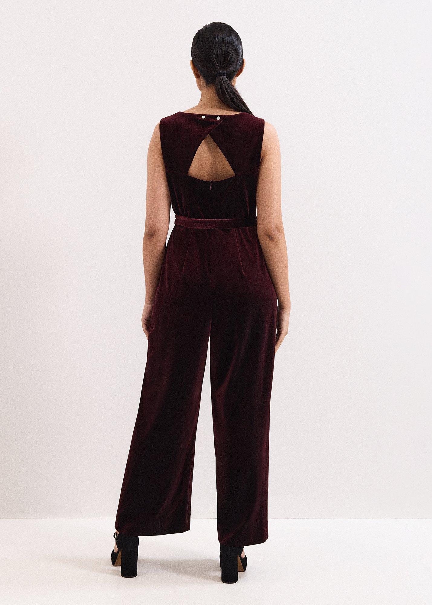 Petite Marta Velvet Jumpsuit