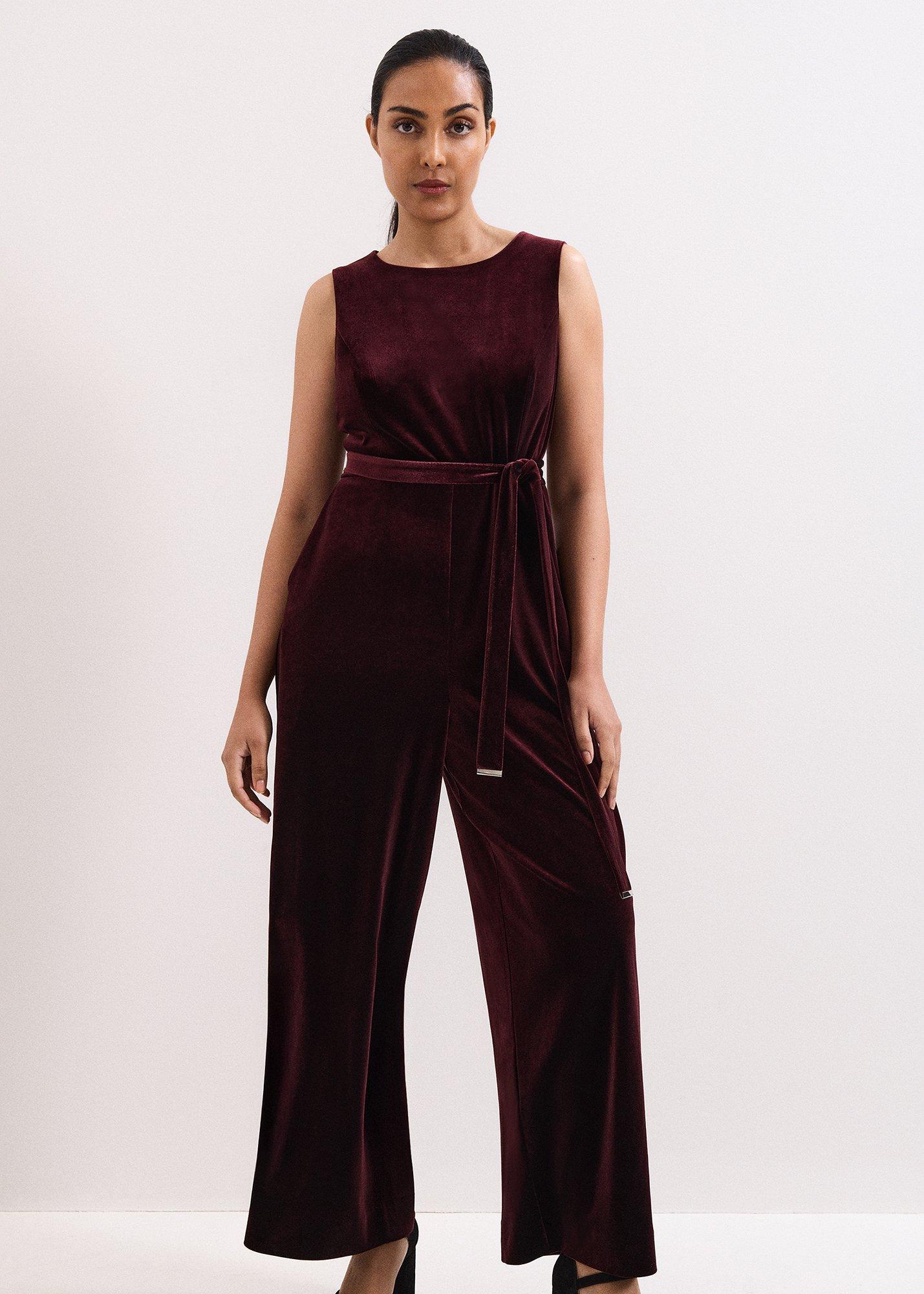 Petite Marta Velvet Jumpsuit
