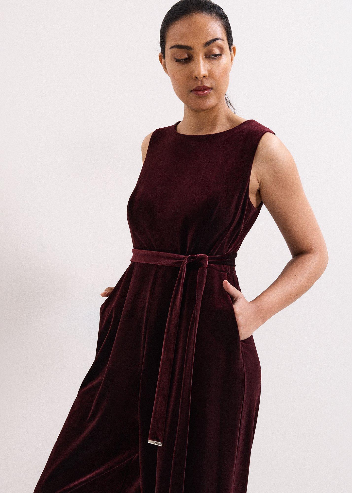 Petite Marta Velvet Jumpsuit