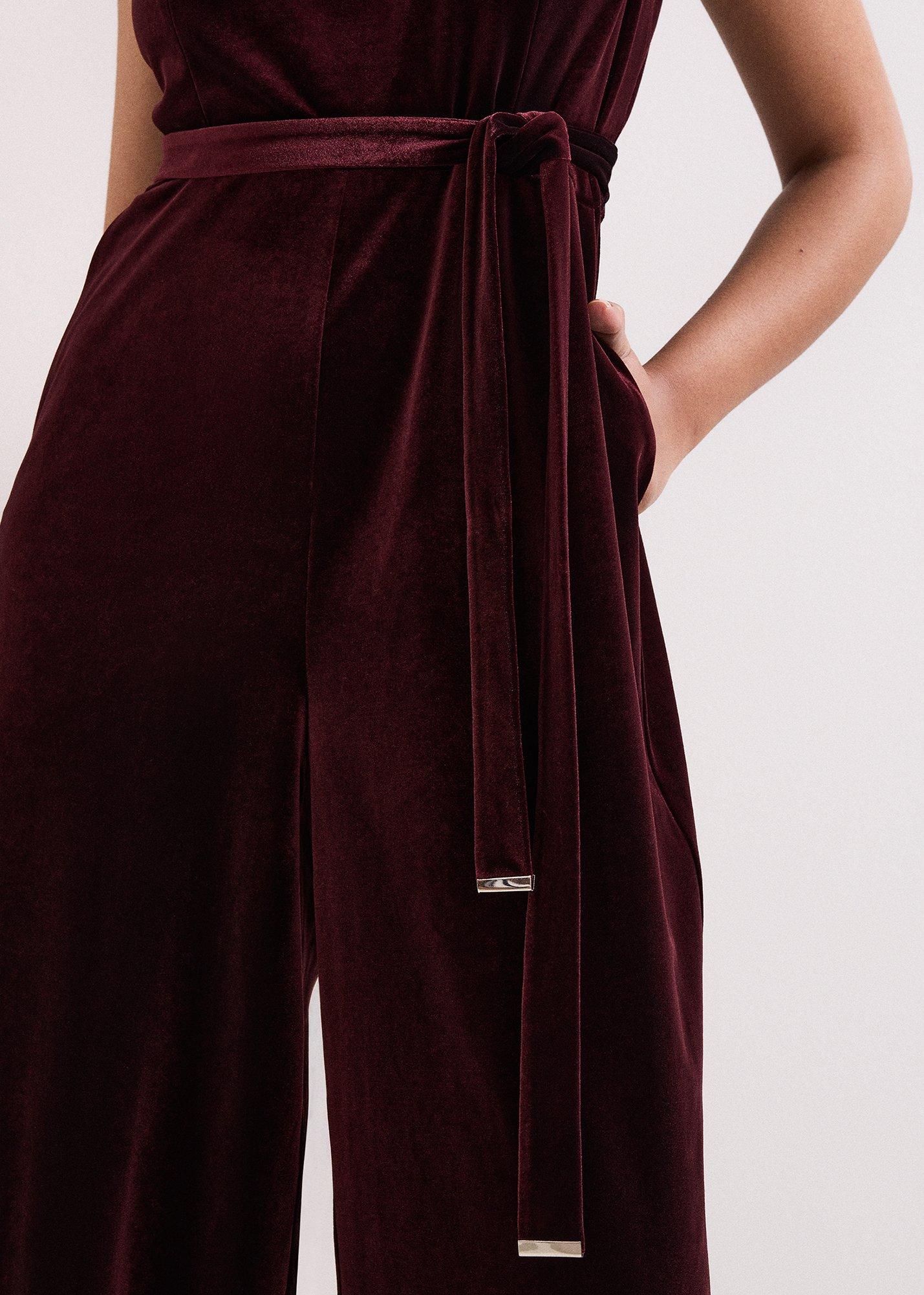 Petite Marta Velvet Jumpsuit