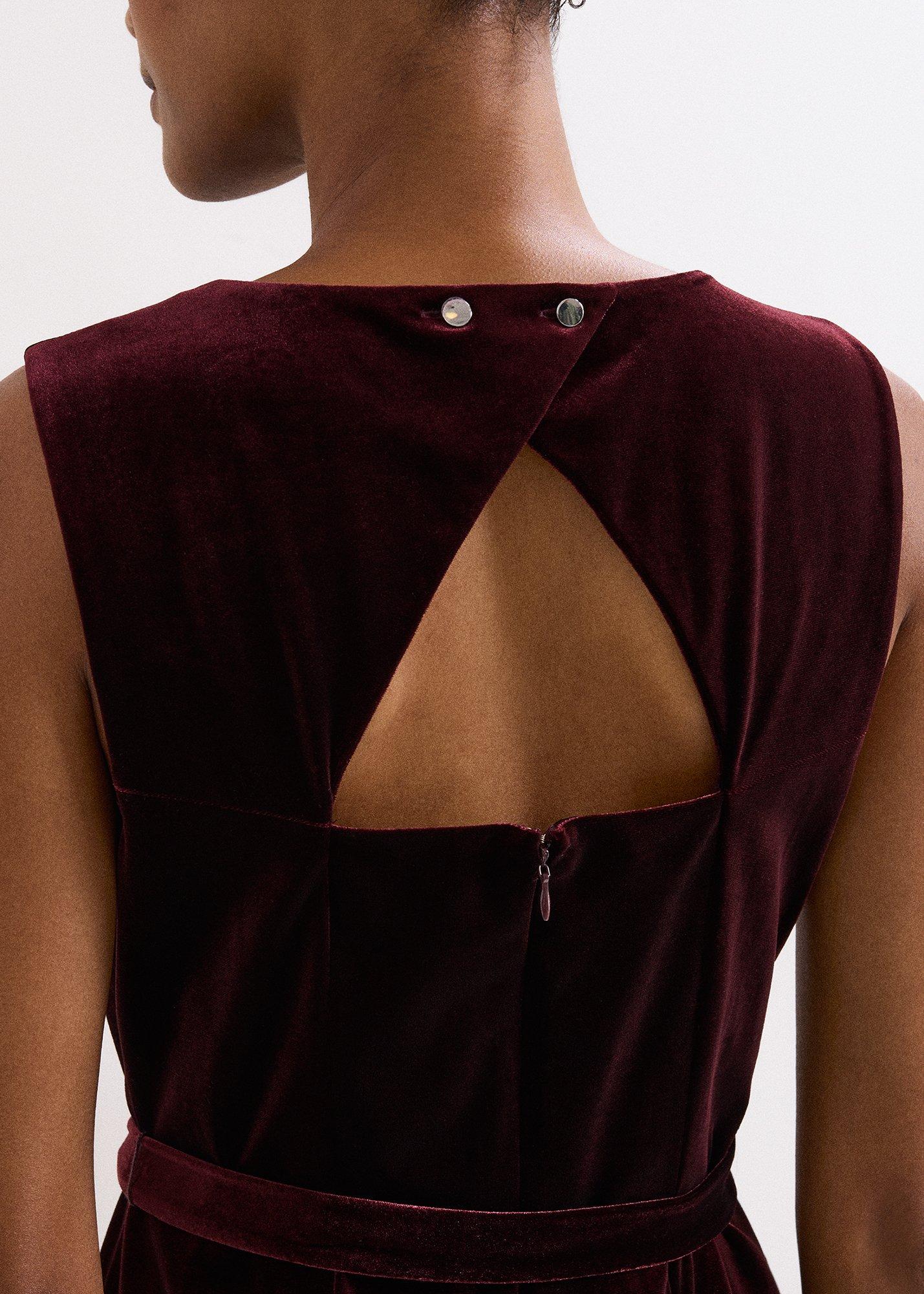 ${product-id}-Petite Marta Velvet Jumpsuit-Burgundy-${view-type}