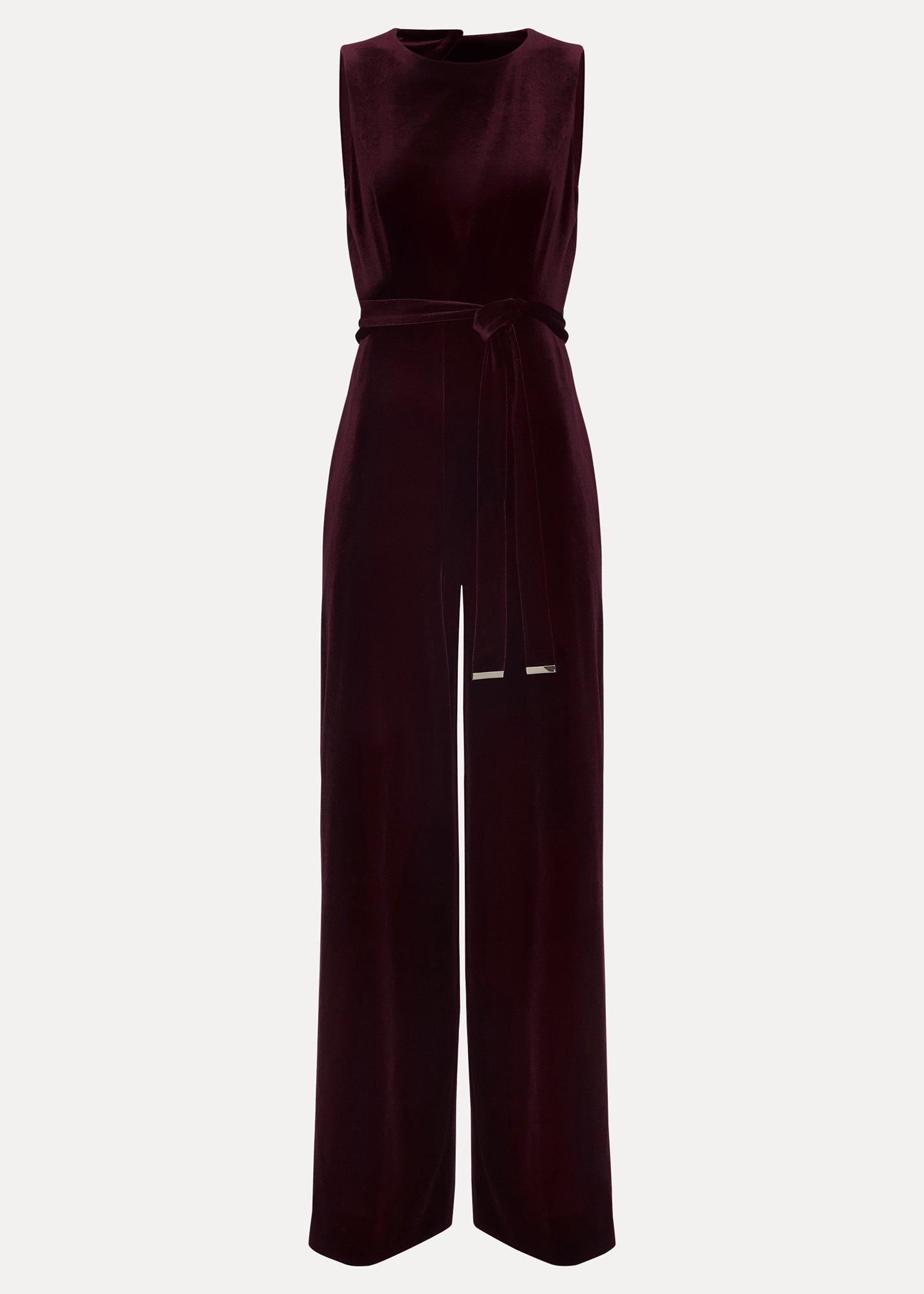 Petite Marta Velvet Jumpsuit