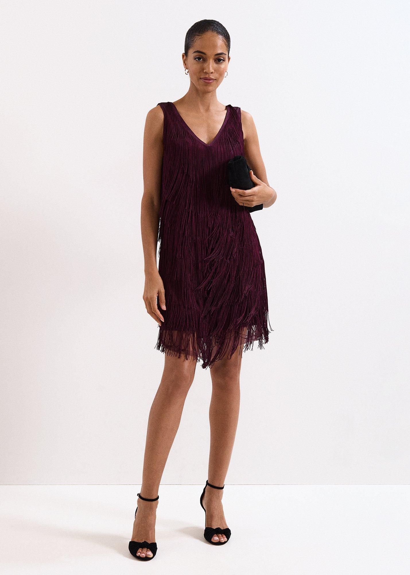 ${product-id}-Meryl Fringe Dress-Burgundy-${view-type}