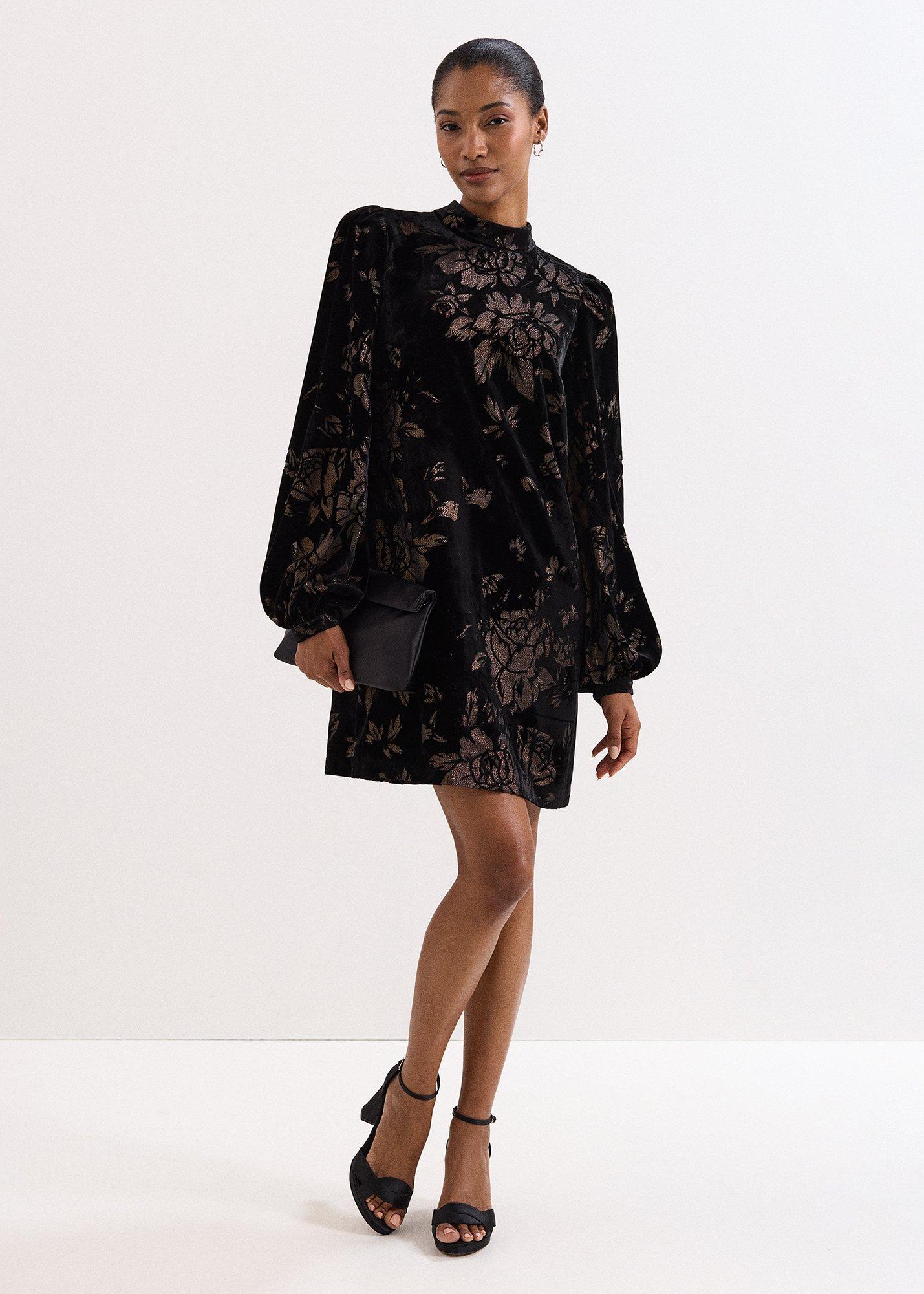 ${product-id}-Petite Reanna Dress-Black Multi-${view-type}