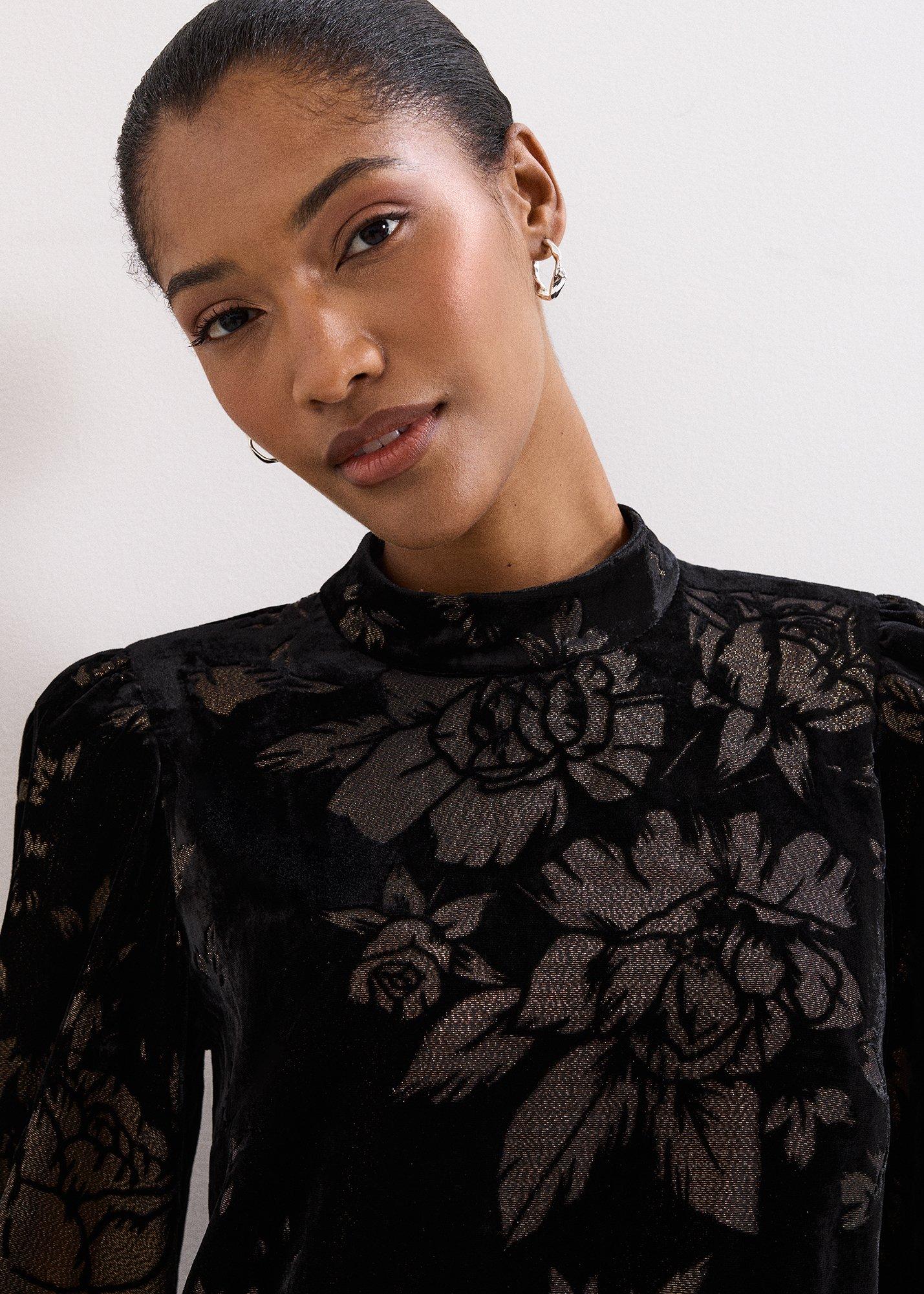 ${product-id}-Petite Reanna Dress-Black Multi-${view-type}