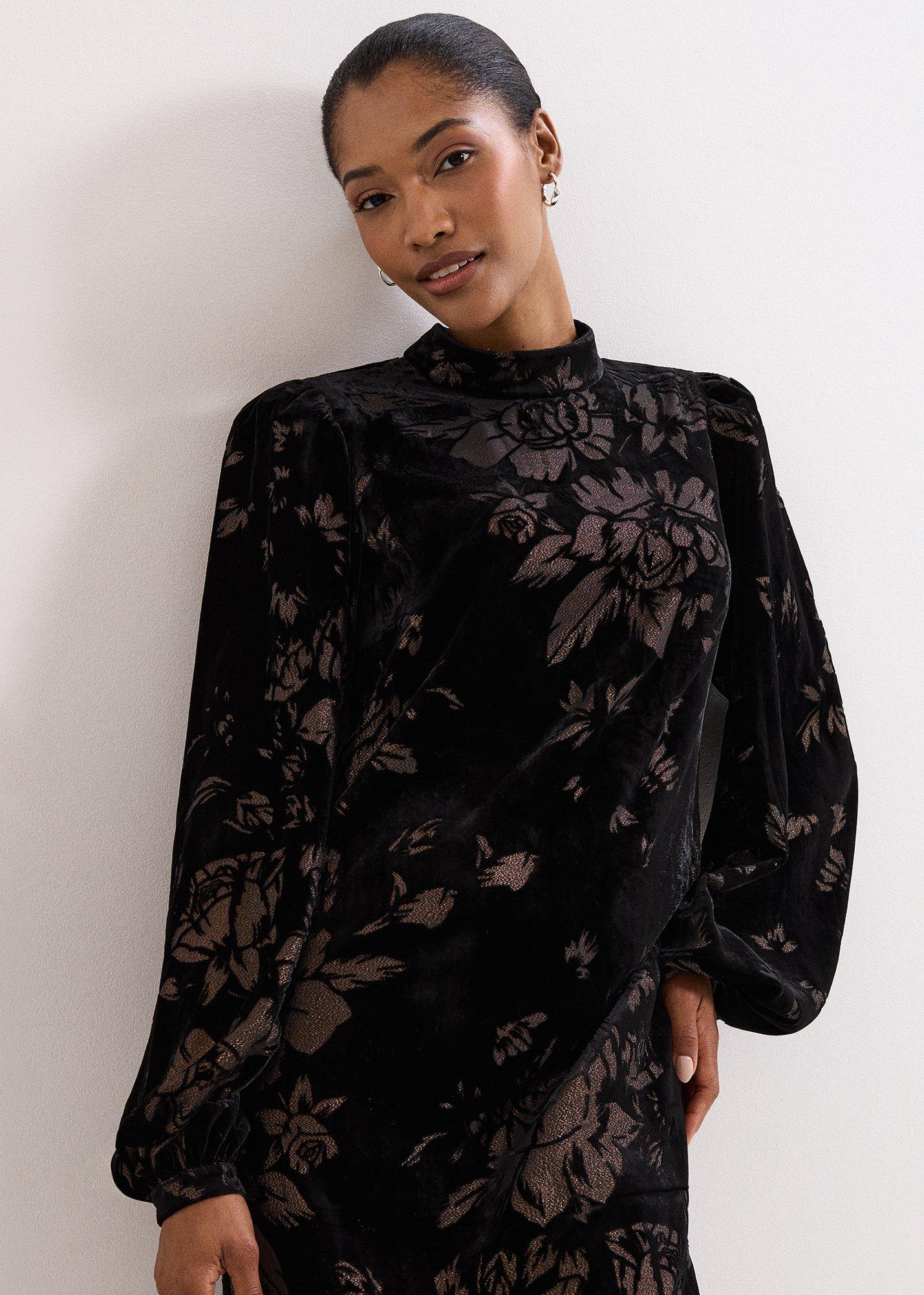 ${product-id}-Petite Reanna Dress-Black Multi-${view-type}