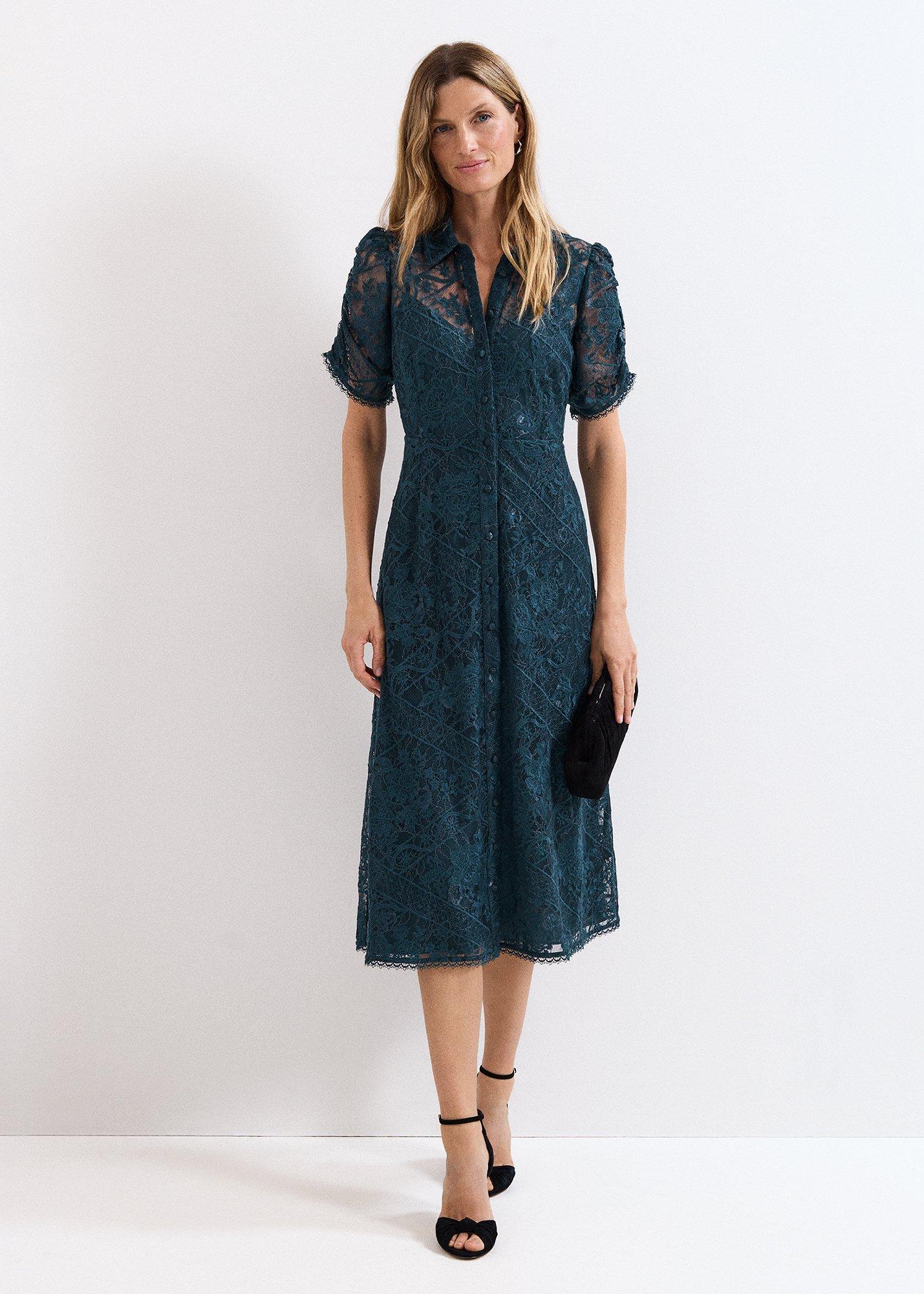 ${product-id}-Lunna Lace Midi Dres-Teal-${view-type}