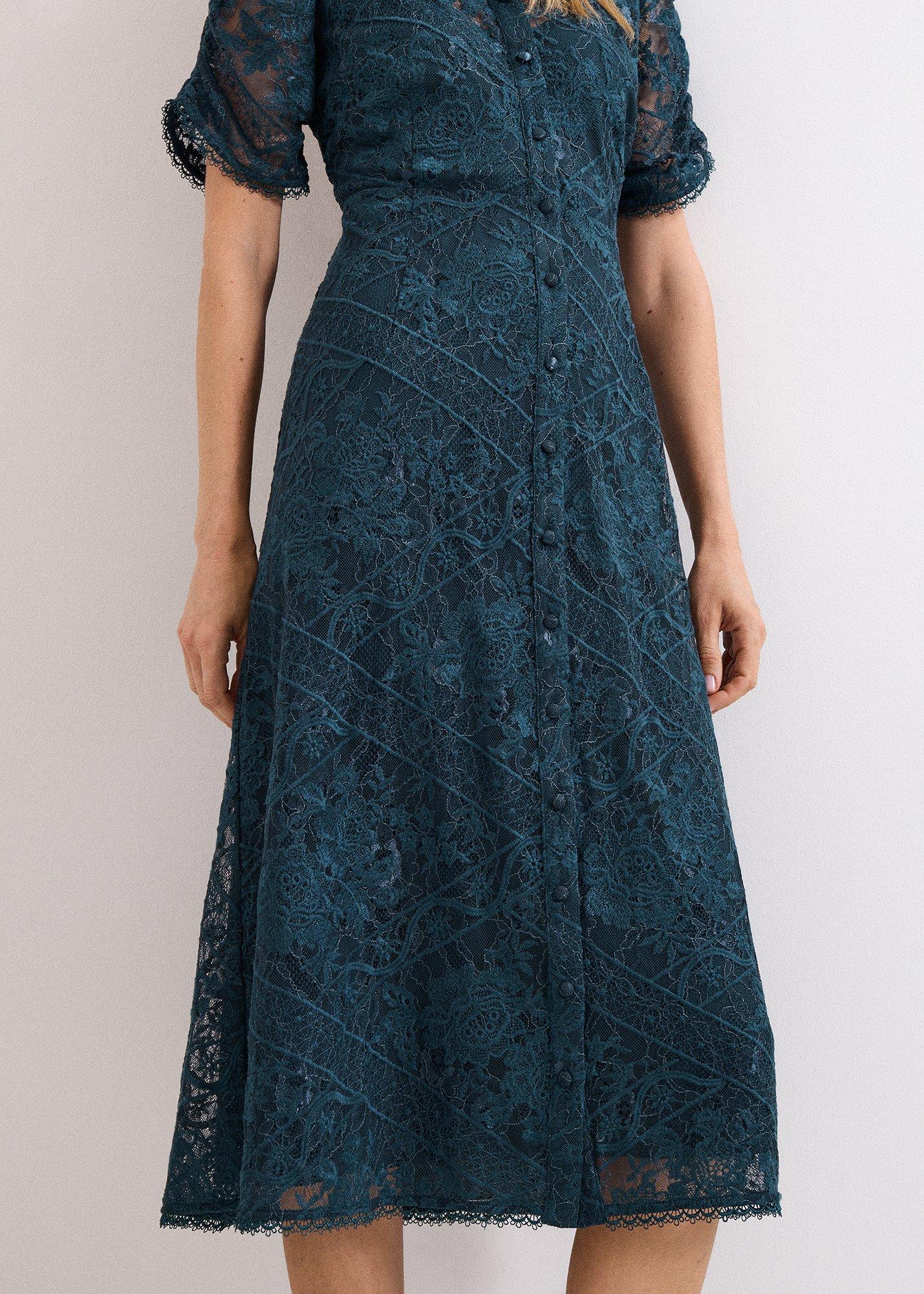 ${product-id}-Lunna Lace Midi Dres-Teal-${view-type}