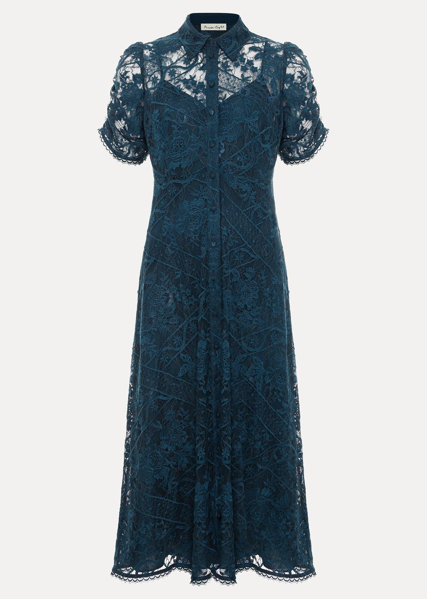 ${product-id}-Lunna Lace Midi Dres-Teal-${view-type}