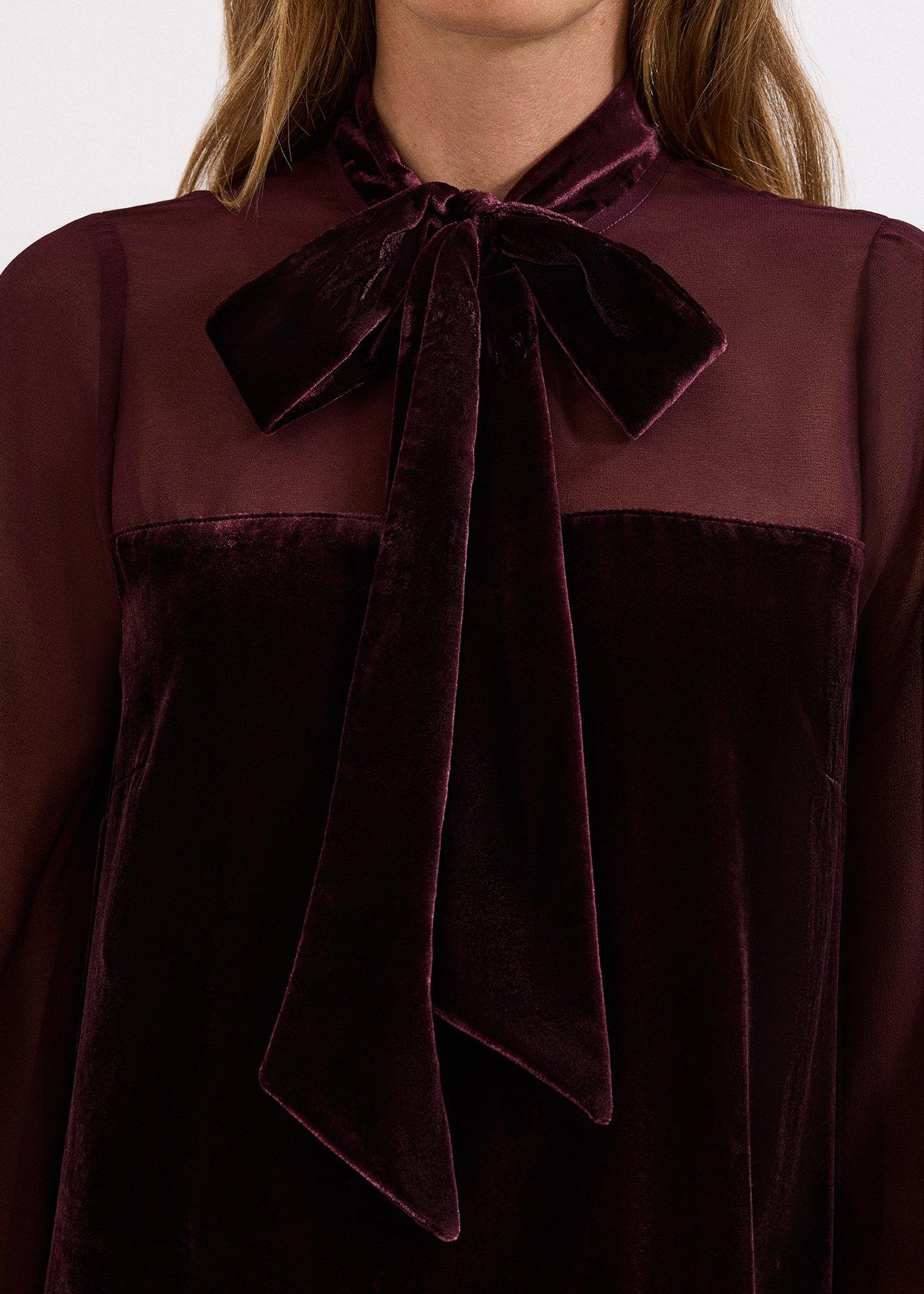${product-id}-Vinnie Velvet Dress-Burgundy-${view-type}