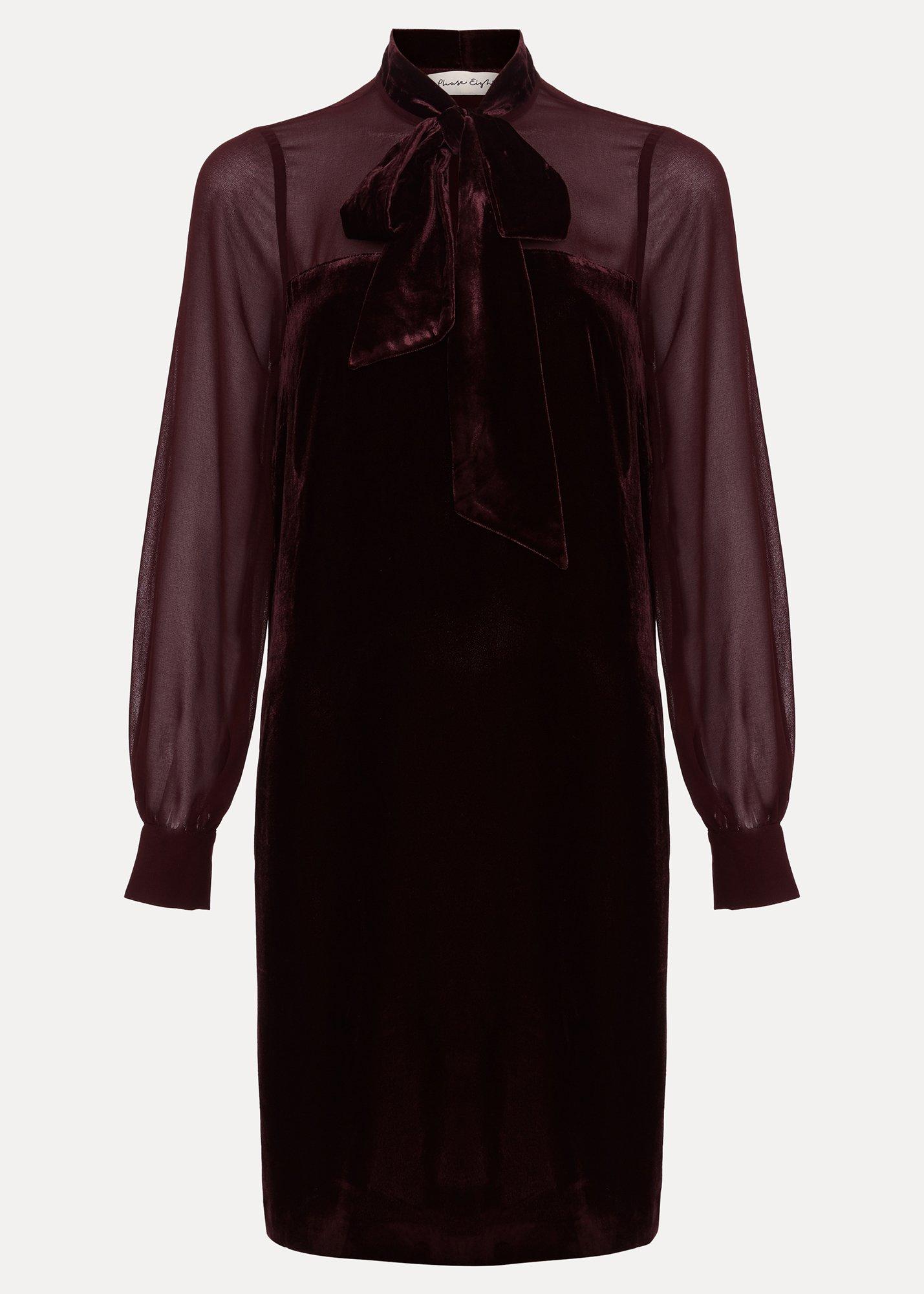 ${product-id}-Vinnie Velvet Dress-Burgundy-${view-type}
