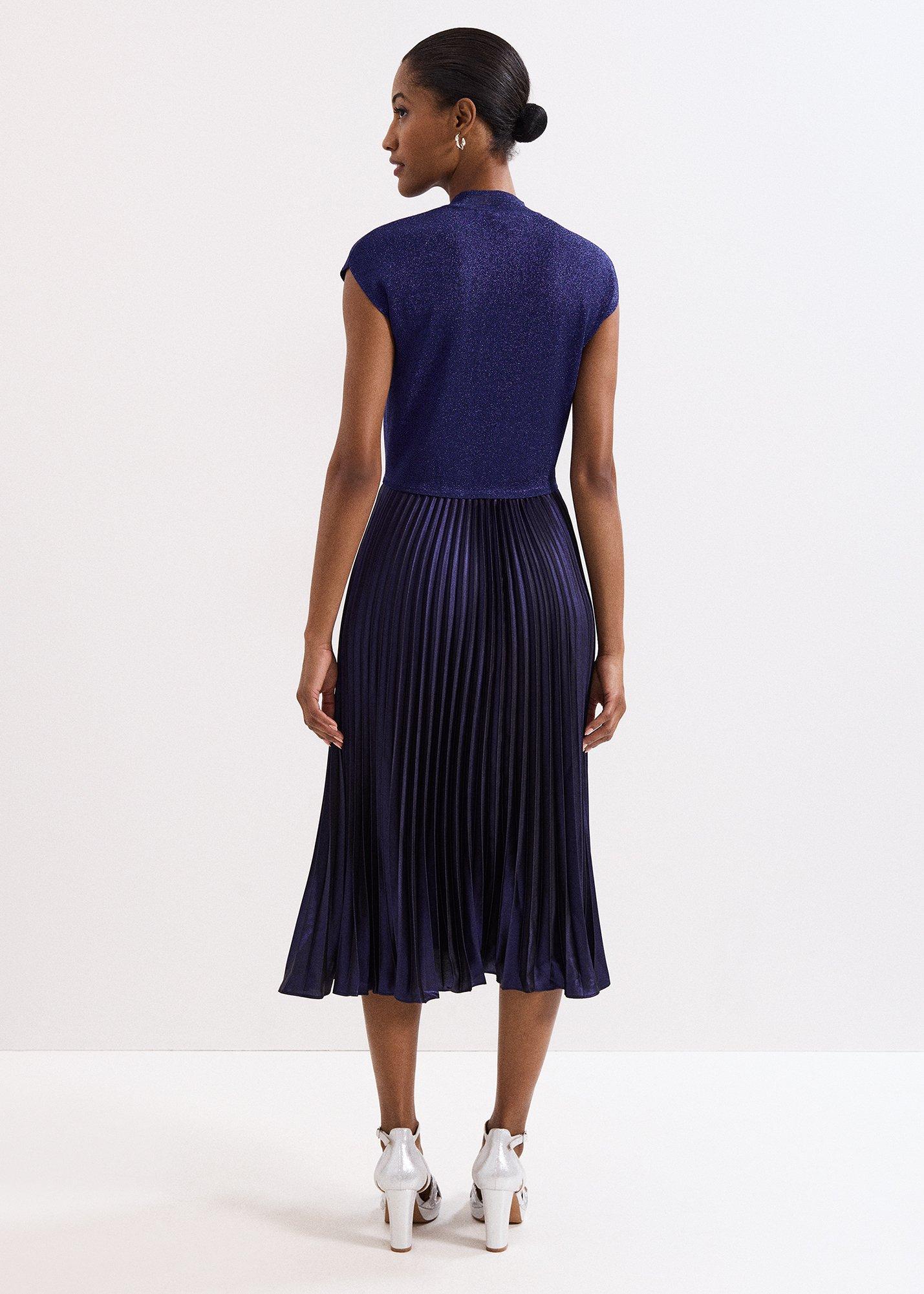 Petite Jayla Shimmer Midi Dress