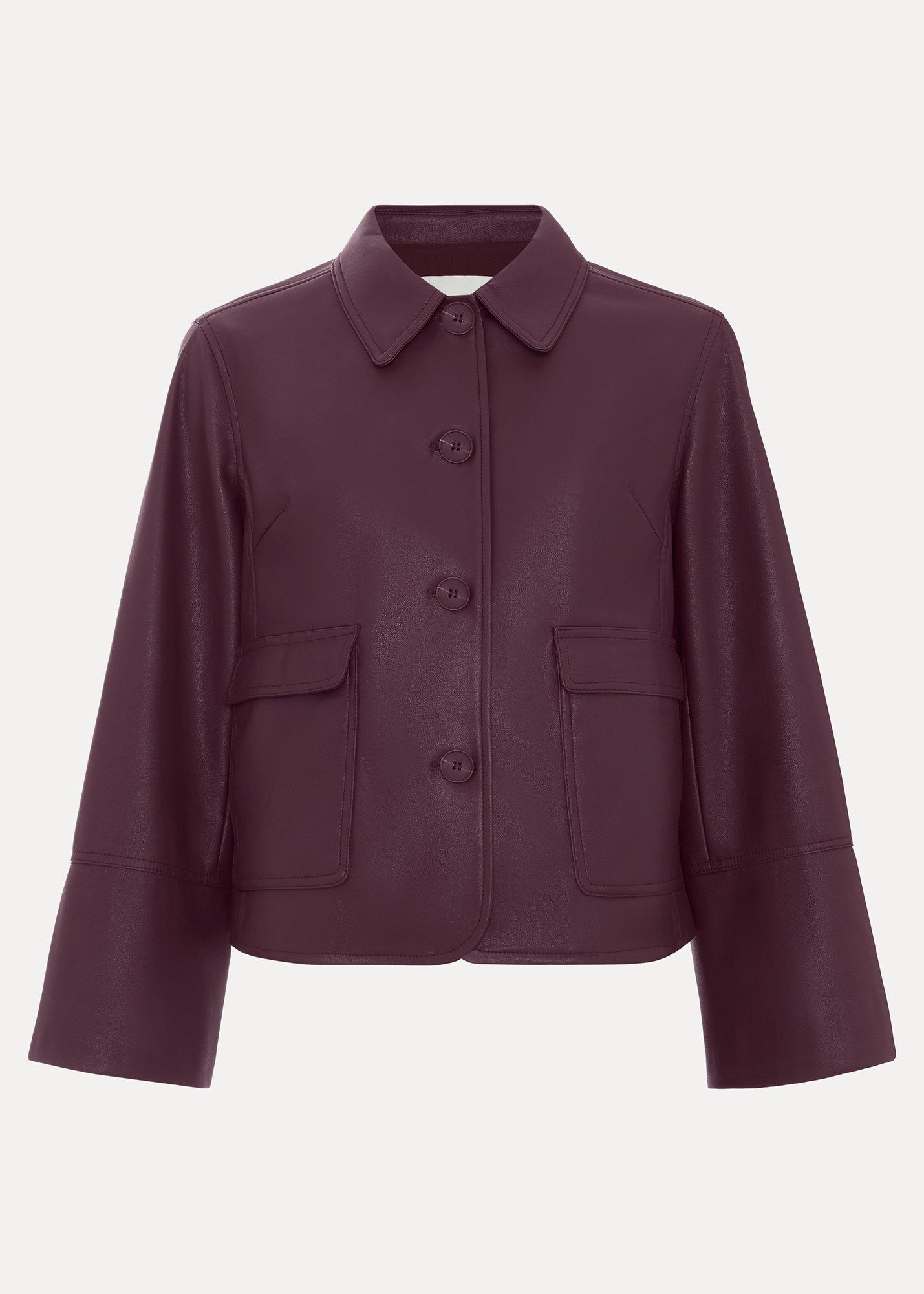 ${product-id}-Malina PU Jacket-Burgundy-${view-type}