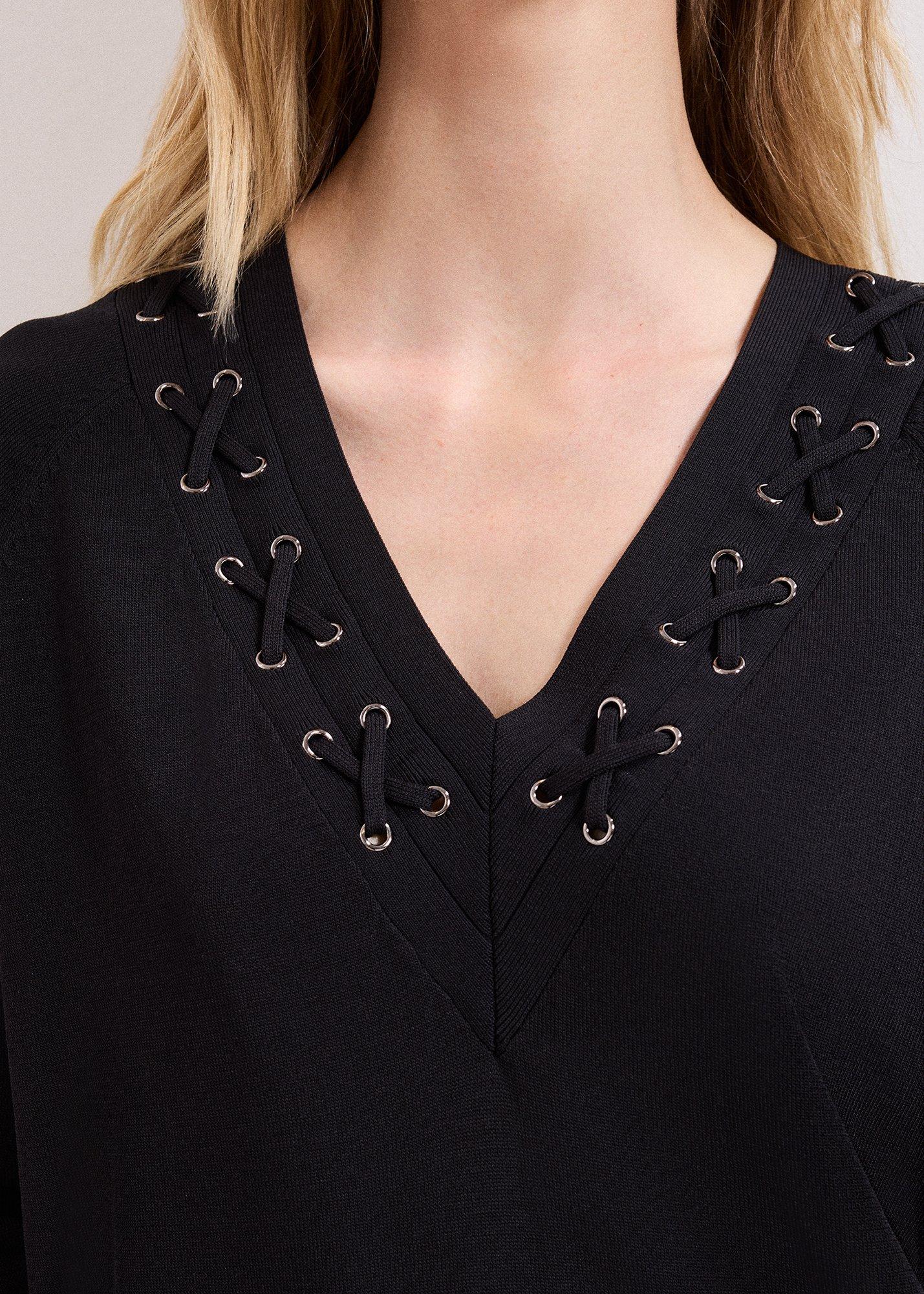 ${product-id}-Senita Black Tunic With Neck Detail-Black-${view-type}