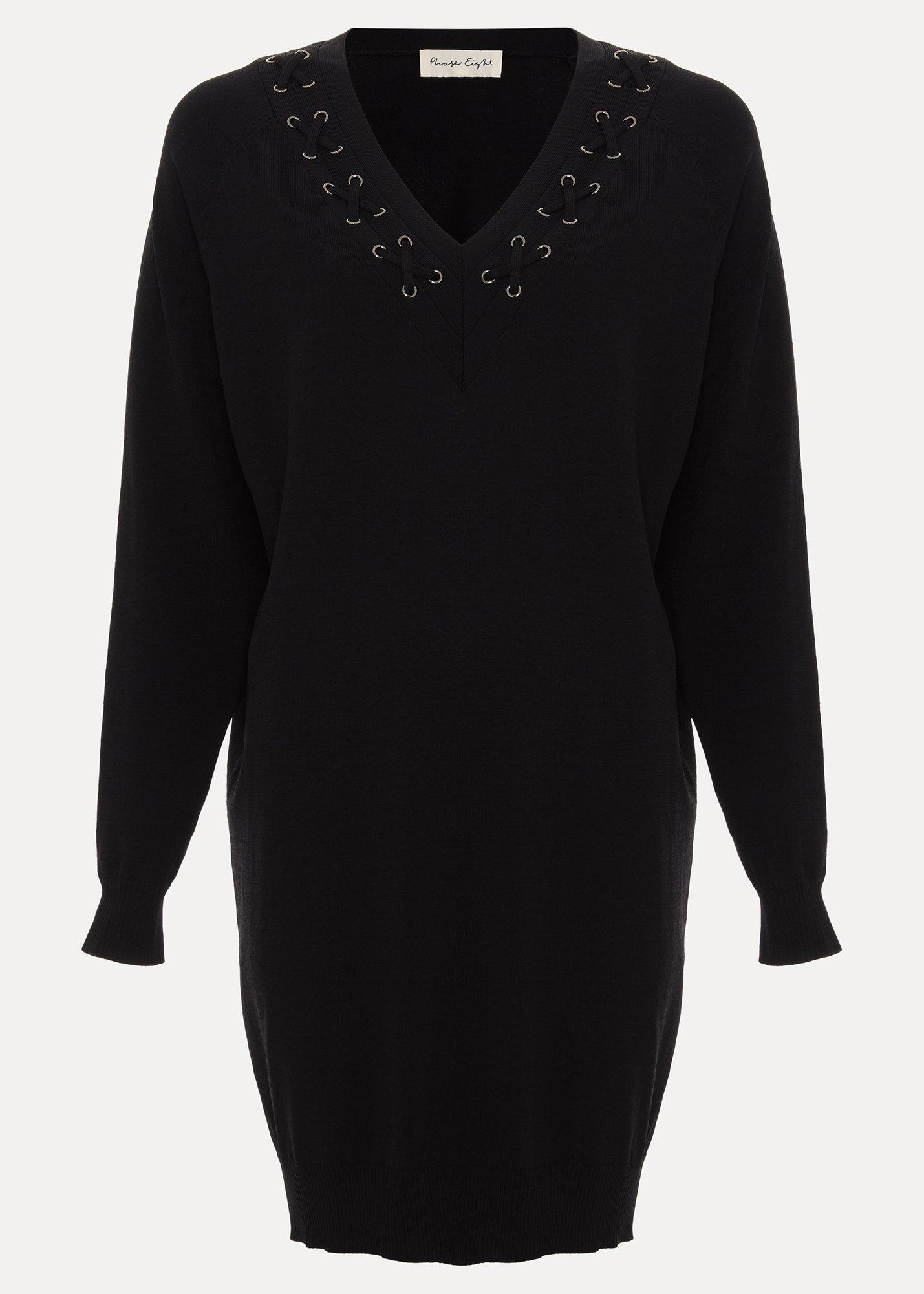 ${product-id}-Senita Black Tunic With Neck Detail-Black-${view-type}