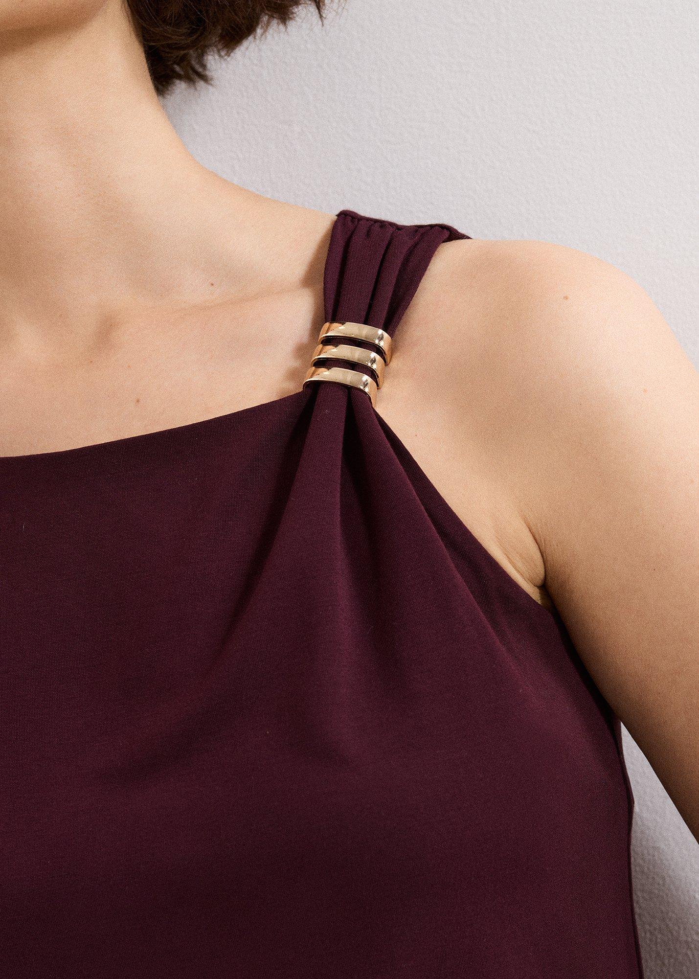 ${product-id}-Samie Metal Detail Sleeveless Top-Burgundy-${view-type}