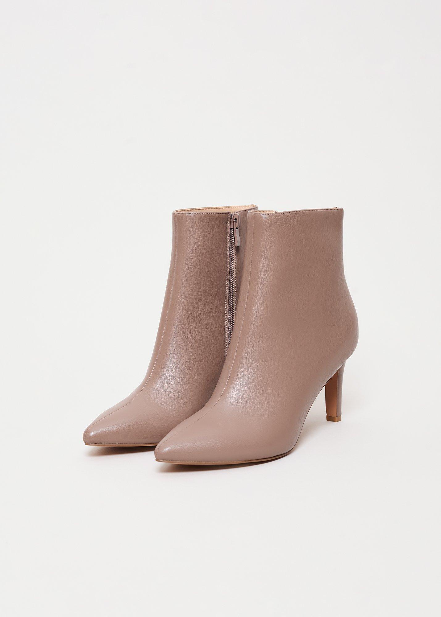 Leather Heeled Ankle Boots