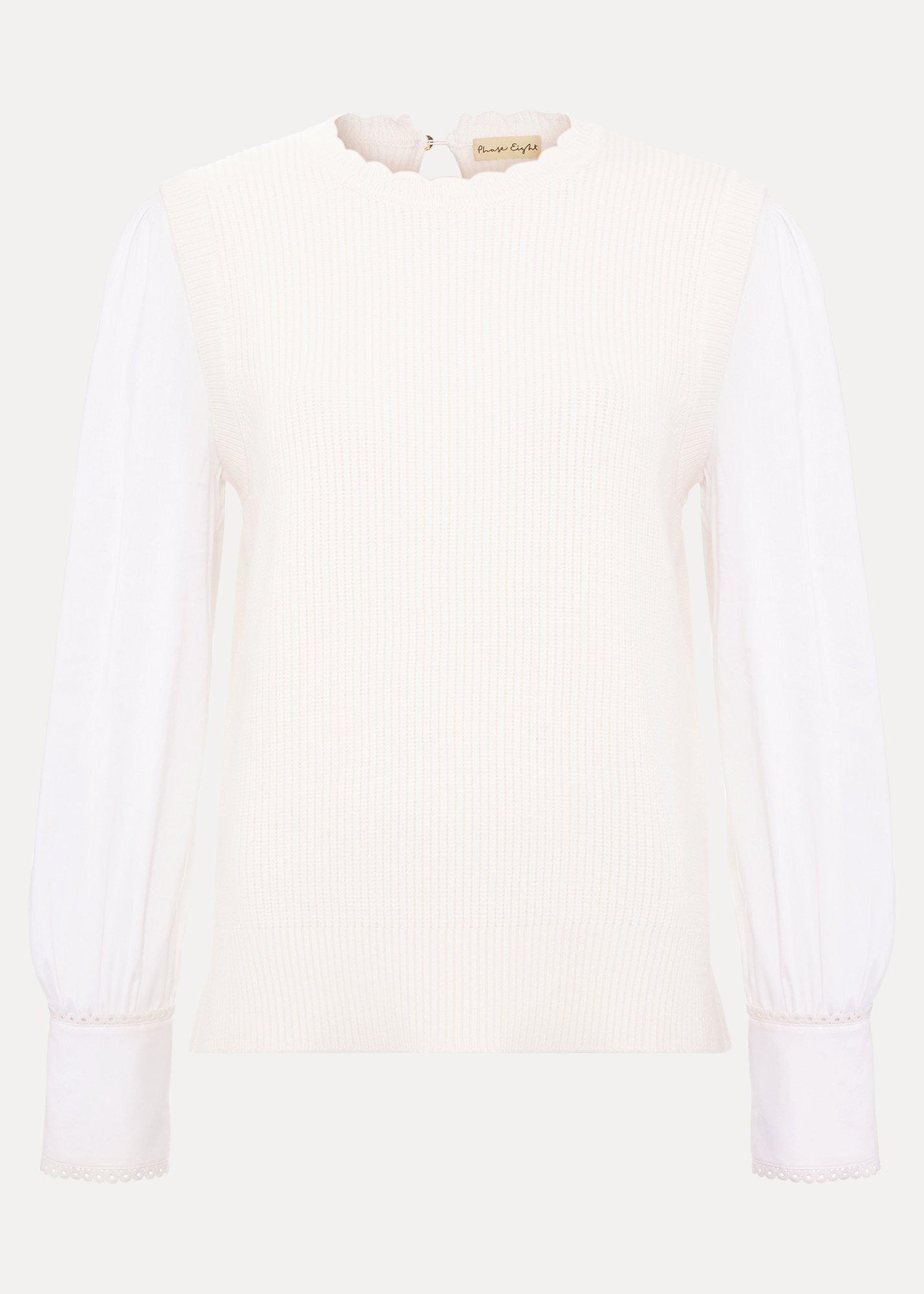 ${product-id}-Fleur Shirt Sleeve Tank Top-Winter White-${view-type}