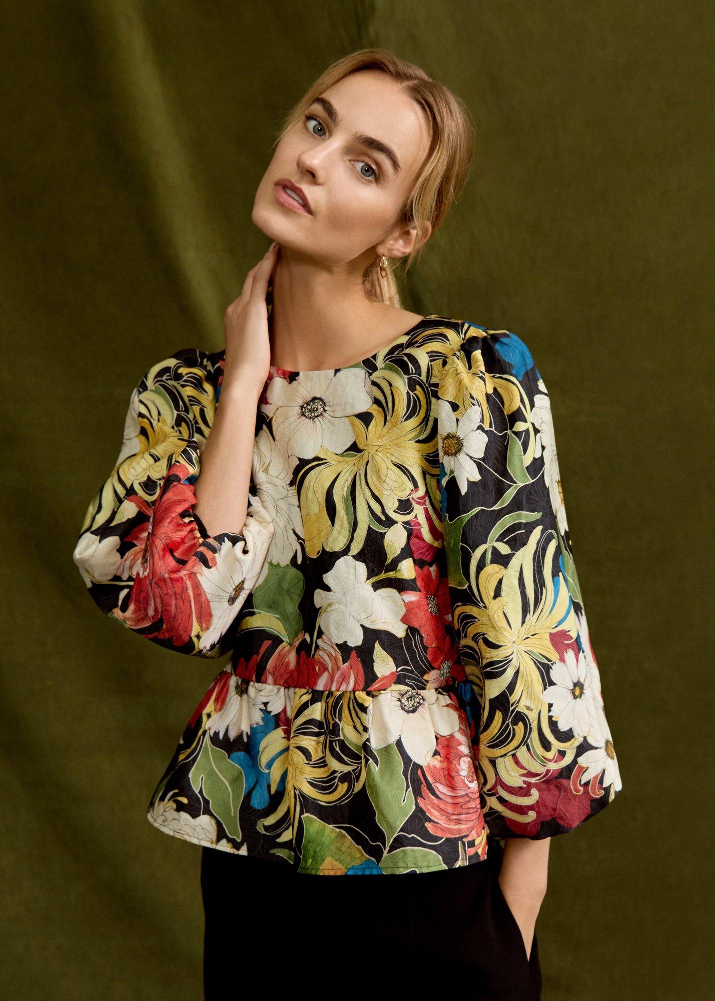 Ellis Peplum Hem Top