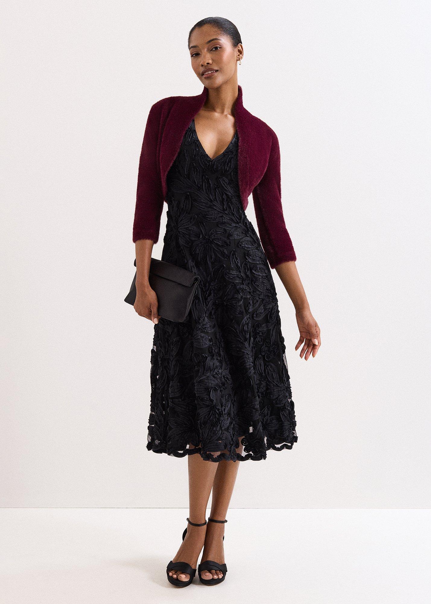 ${product-id}-Fay Fluffy Bolero-Burgundy-${view-type}