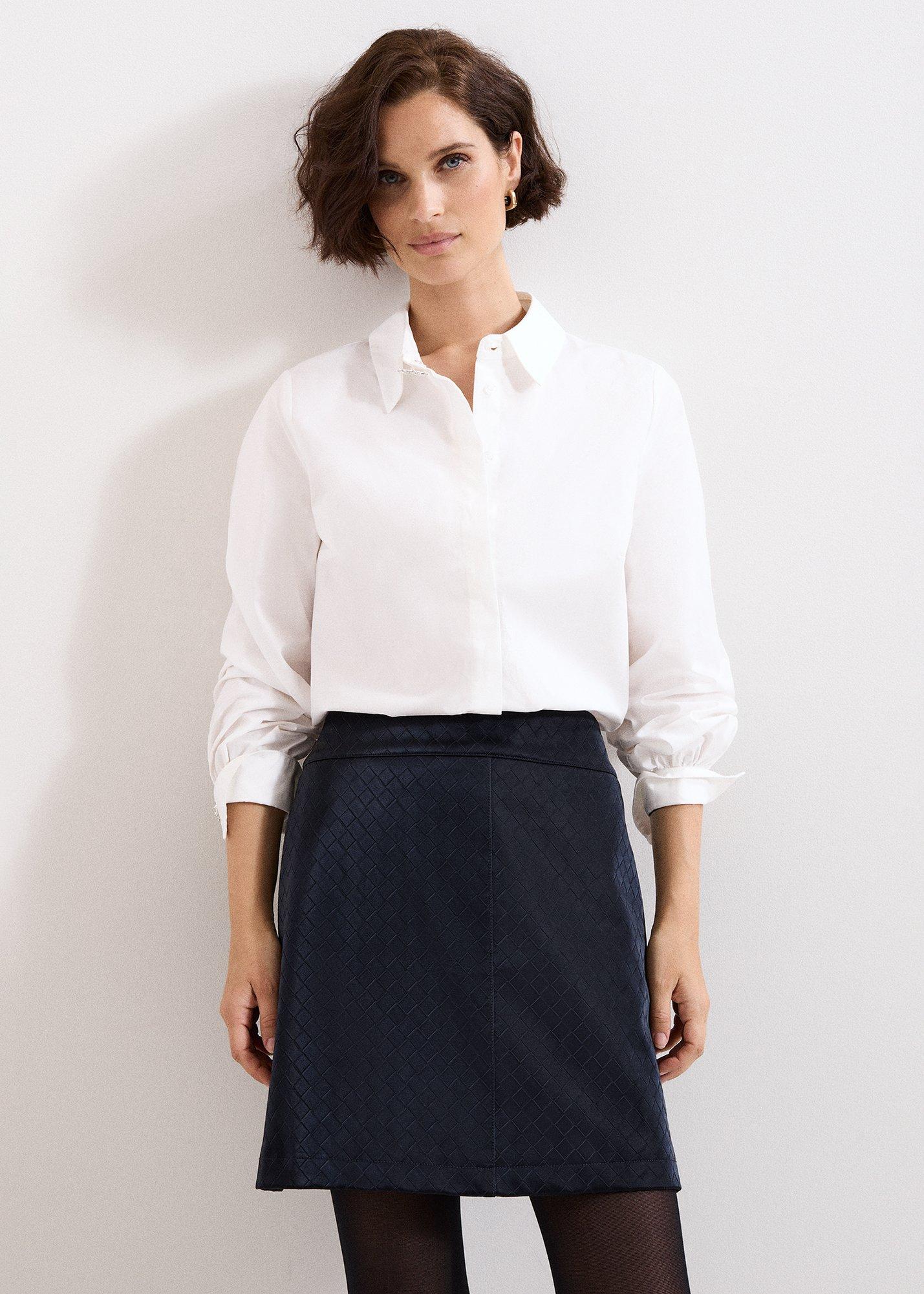 ${product-id}-Iona PU Mini Skirt-Navy-${view-type}