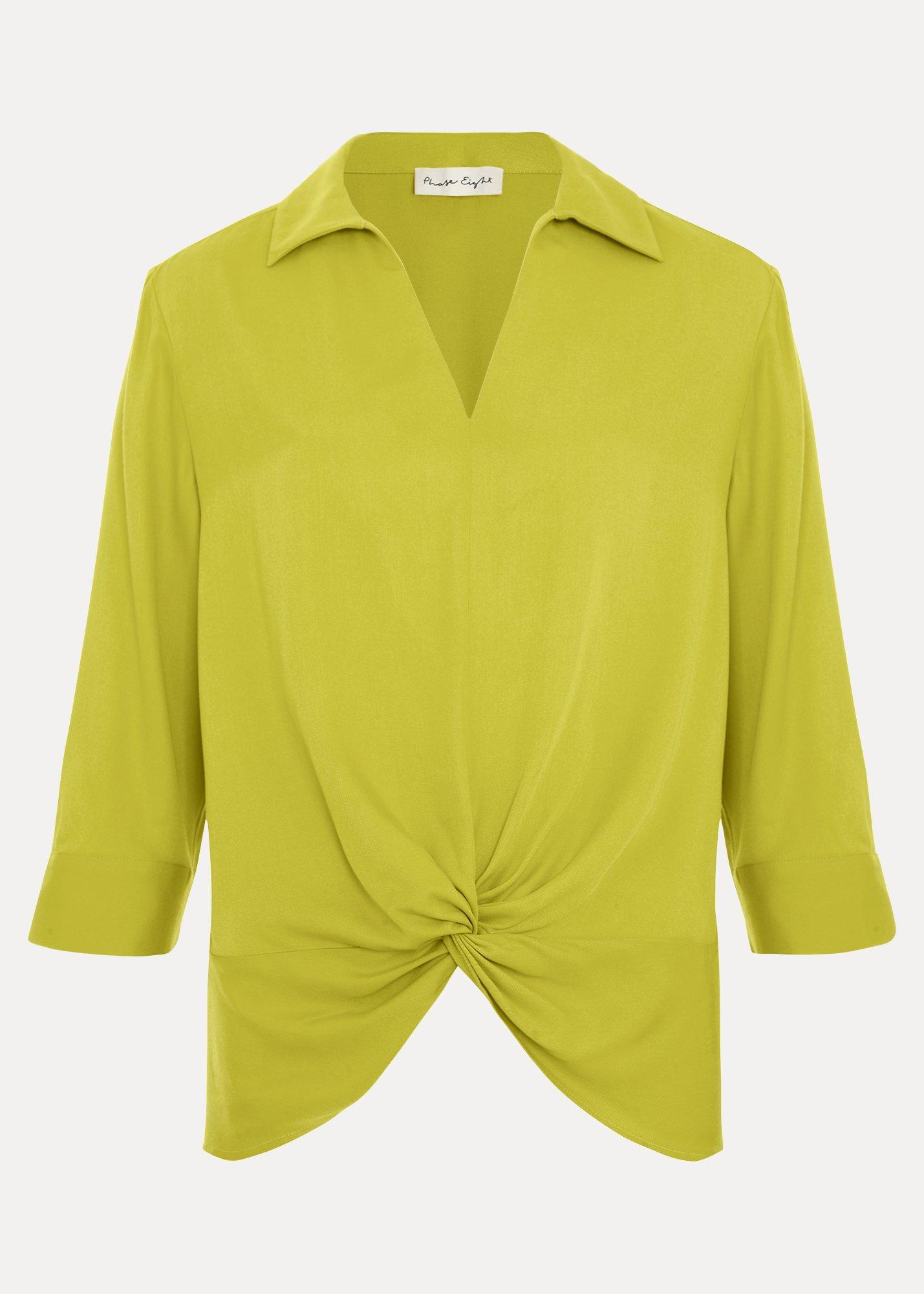${product-id}-Clary Twist Front Shirt-Green-${view-type}