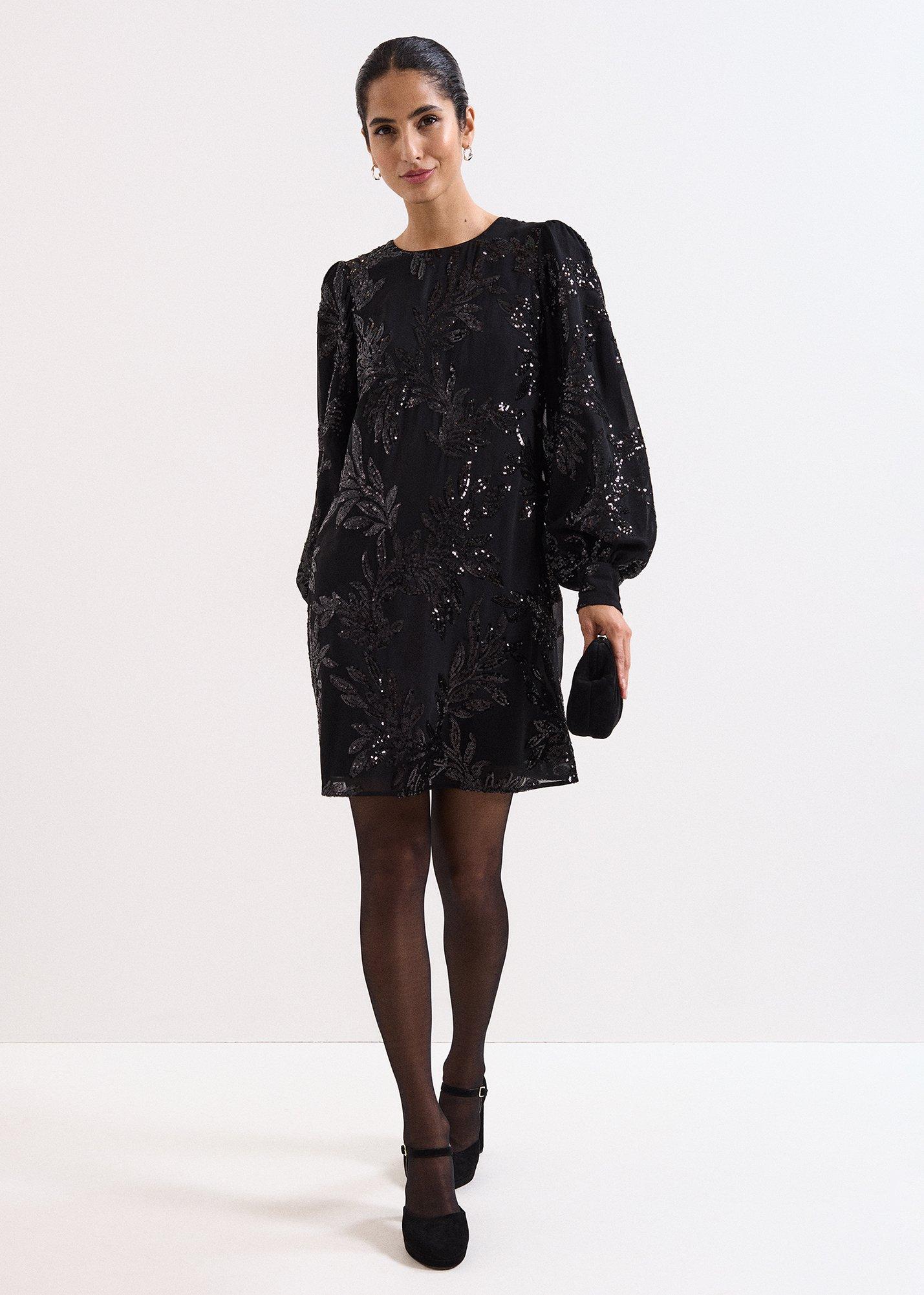 ${product-id}-Odette Black Sequin Mini Dress-Black-${view-type}