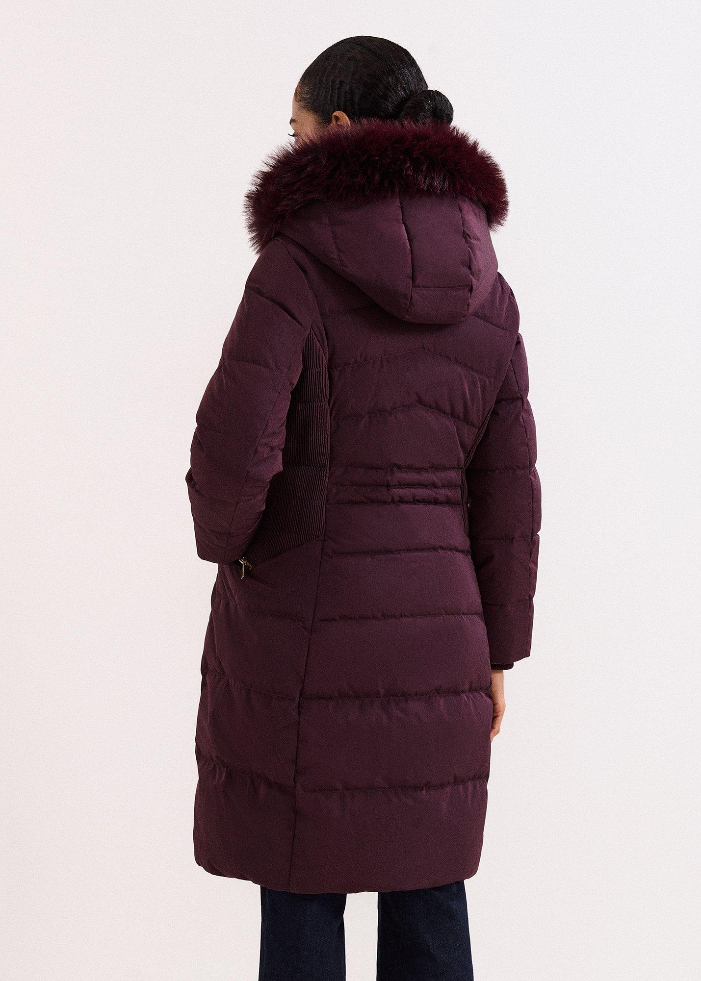Amber Burgundy Puffer Coat