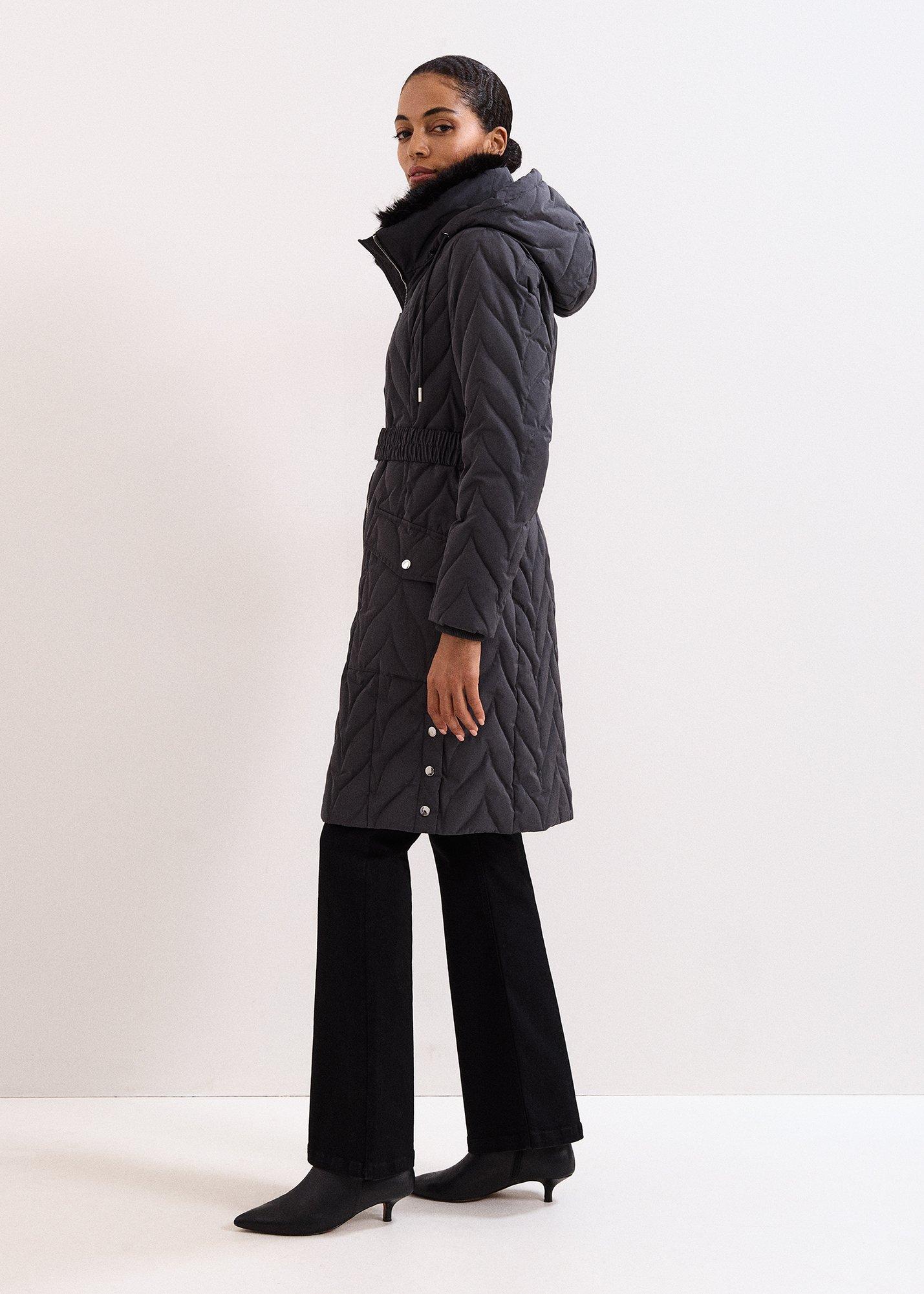 ${product-id}-Hollie Charcoal Midi Quilted Puffer-Charcoal-${view-type}