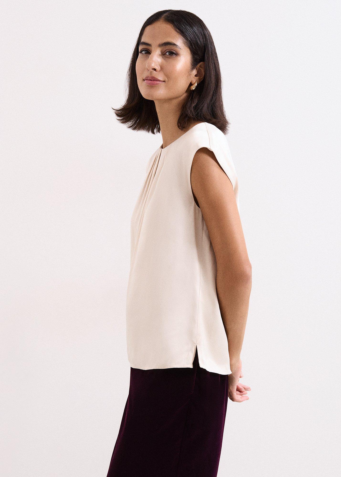 ${product-id}-Elsie Satin Pleat Top-Ivory-${view-type}