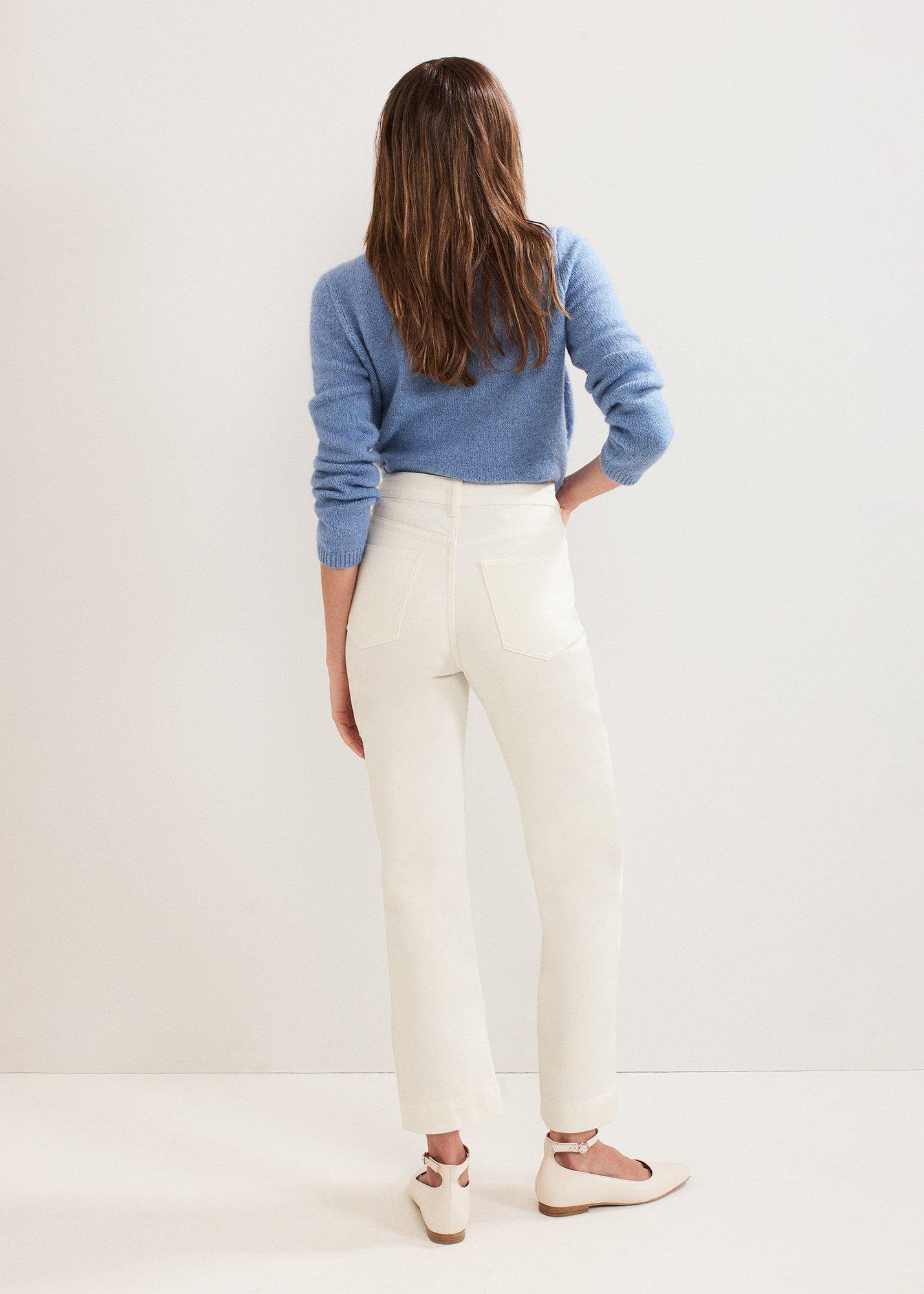 Lexi Jeans in Ecrufarben