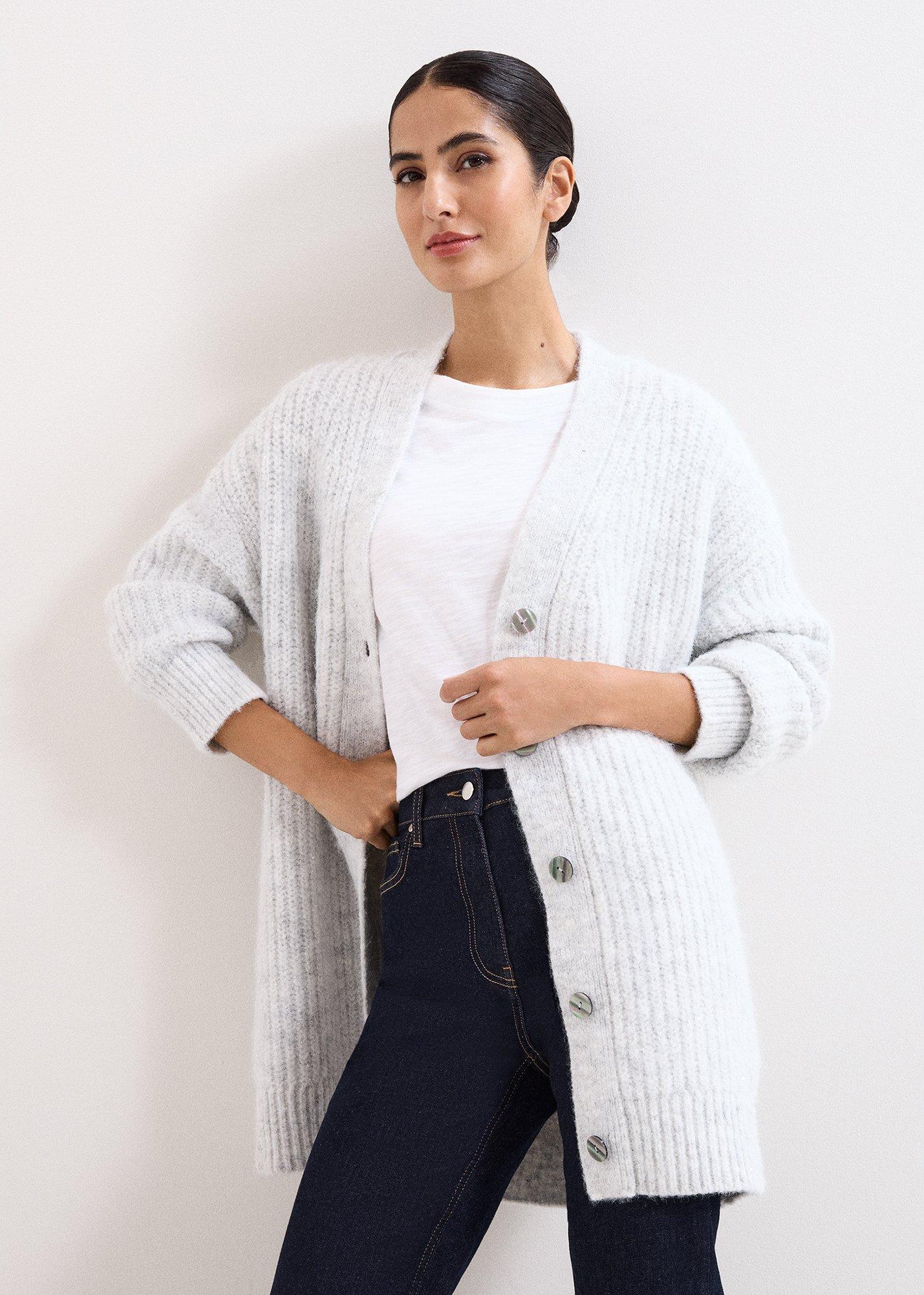 Marianne Grey Longline Cardigan