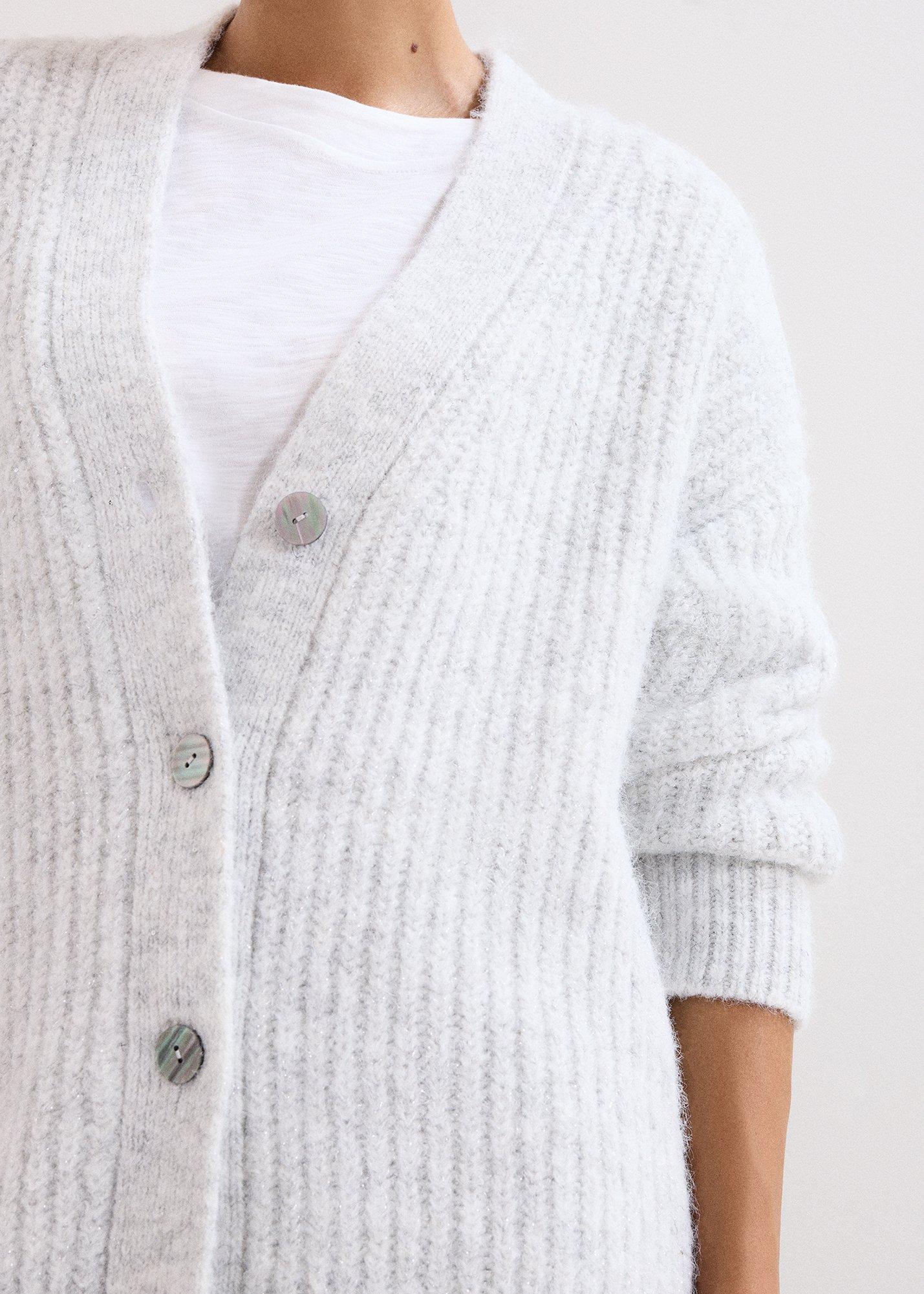 ${product-id}-Marianne Sequin Textured Cardigan-Pale Grey-${view-type}