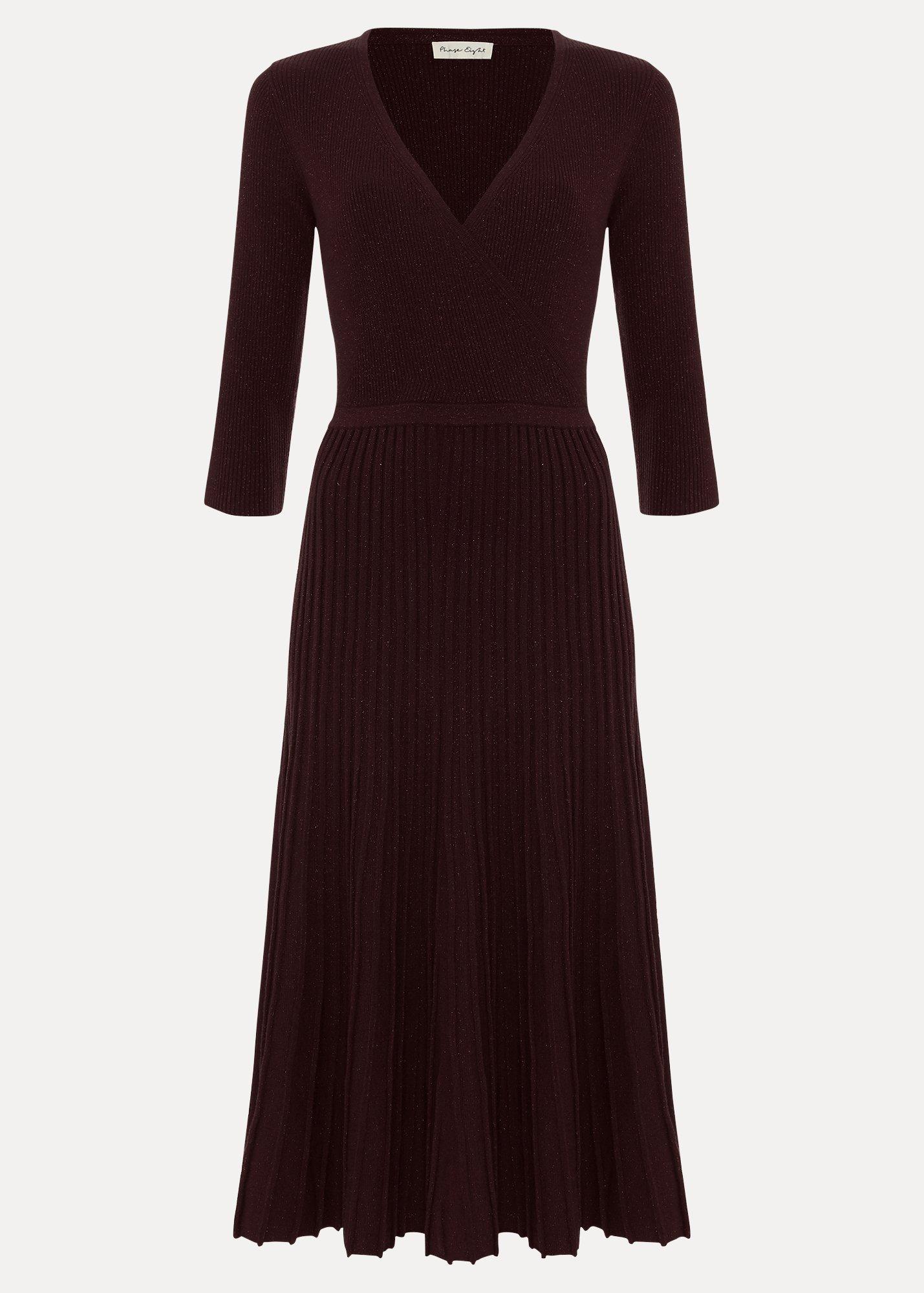 ${product-id}-Mina Shimmer Wrap Midi Dress-Bronze-${view-type}